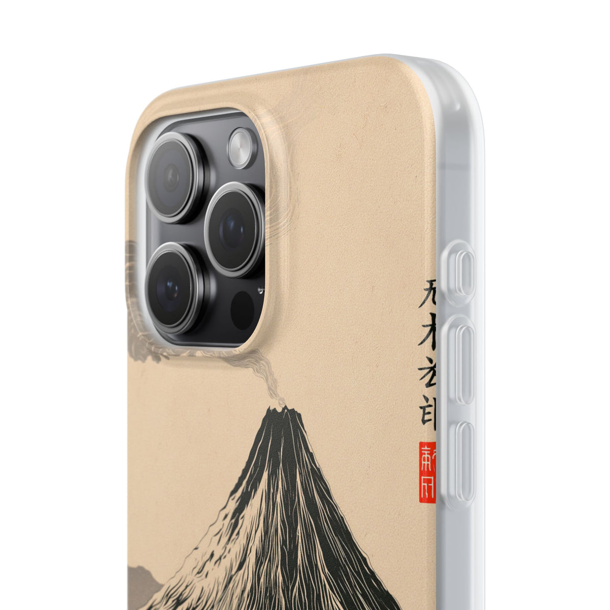 Beige Lite Phone Case for iPhone - Obsidian Ink Summit