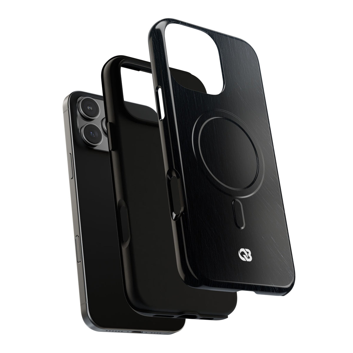 Brushed Obsidian Steel · Tough 2.0 Magnetic Phone Case for iPhone · Black