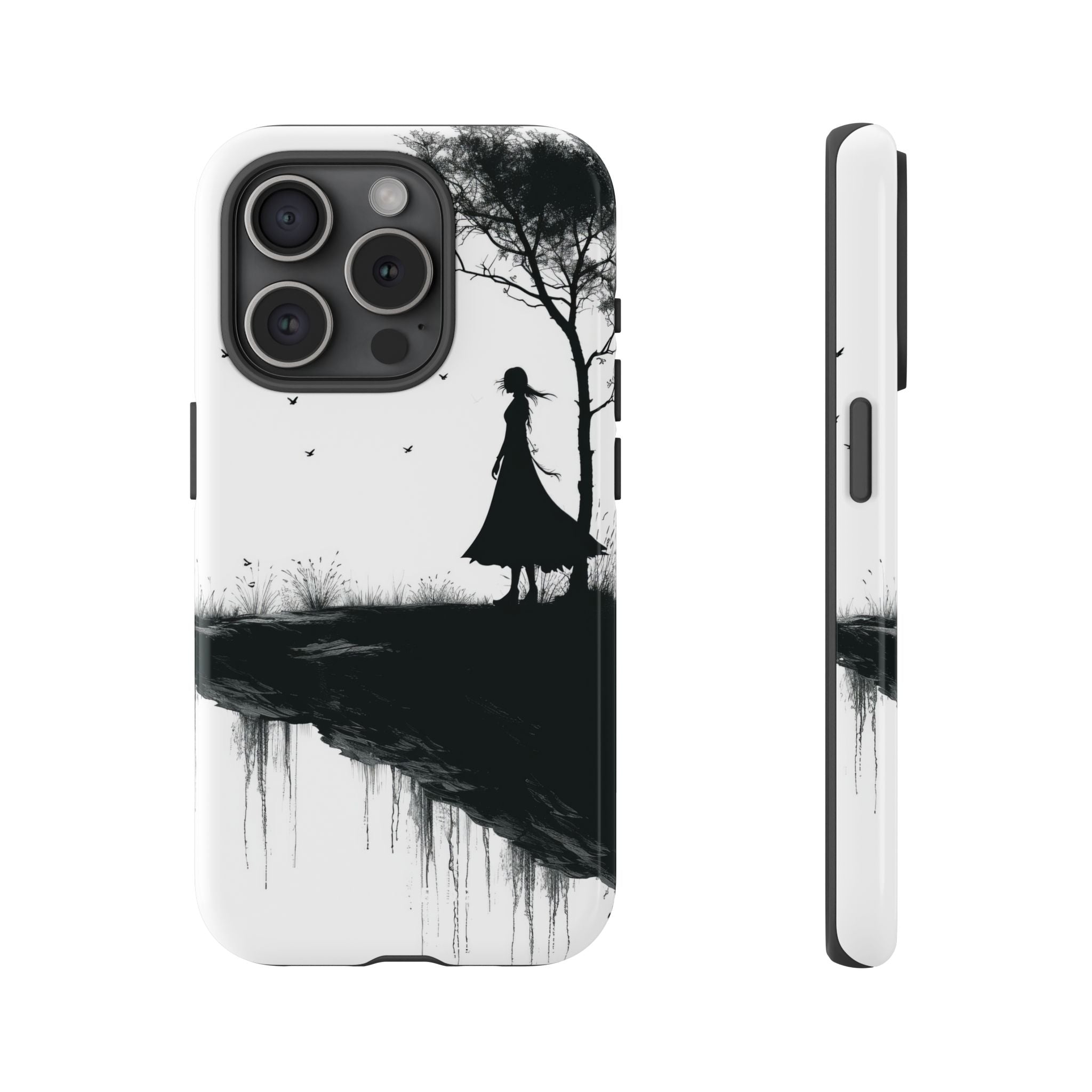 Cliffside Silhouette iPhone 15 Pro Case - Tough