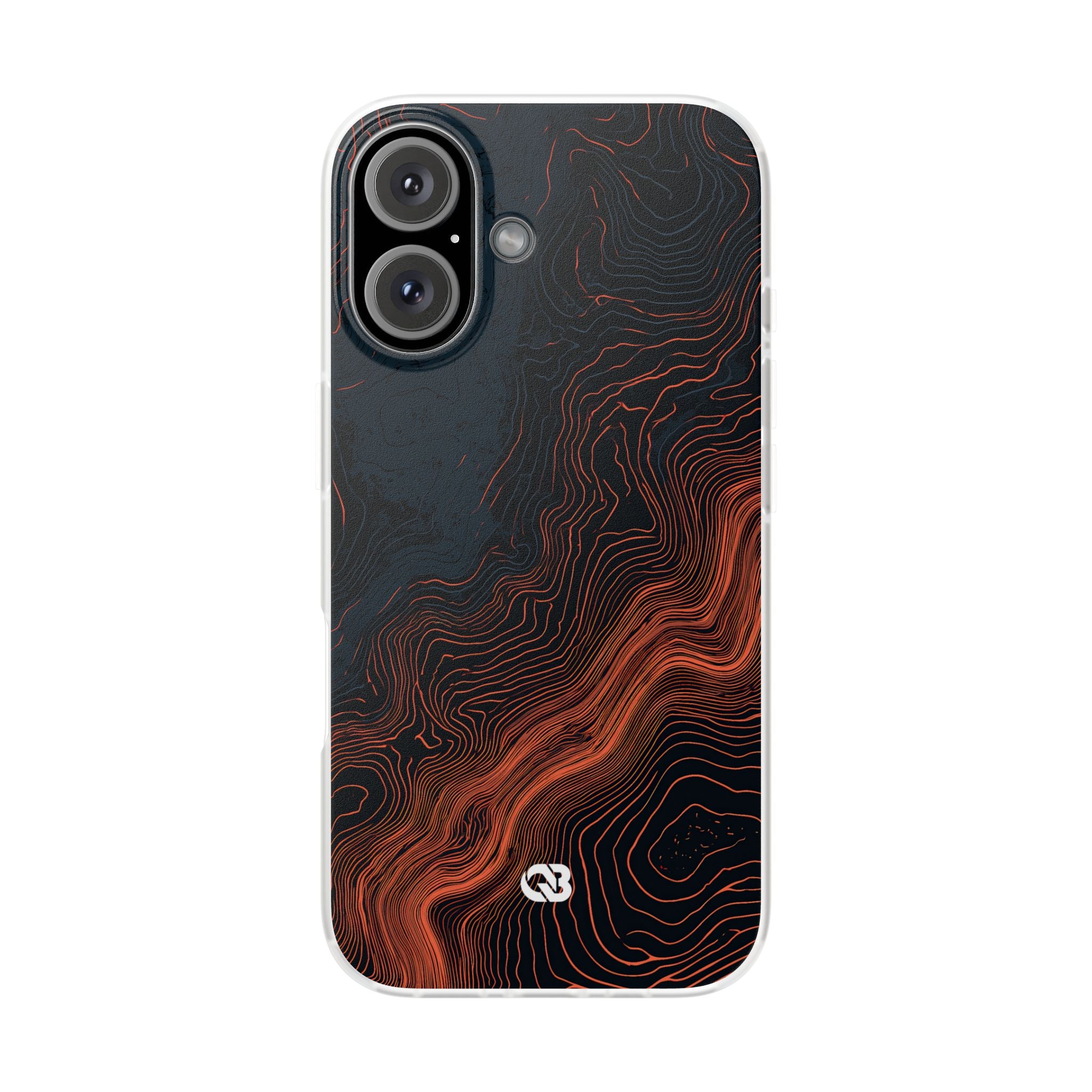 Black Lite Phone Case for iPhone - Volcanic Basalt Map
