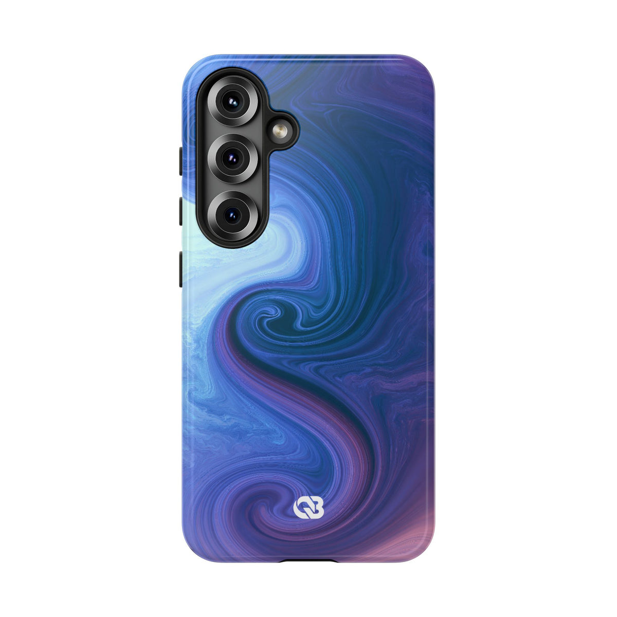 Azure Fluid Swirl · Tough Phone Case for Samsung · Blue
