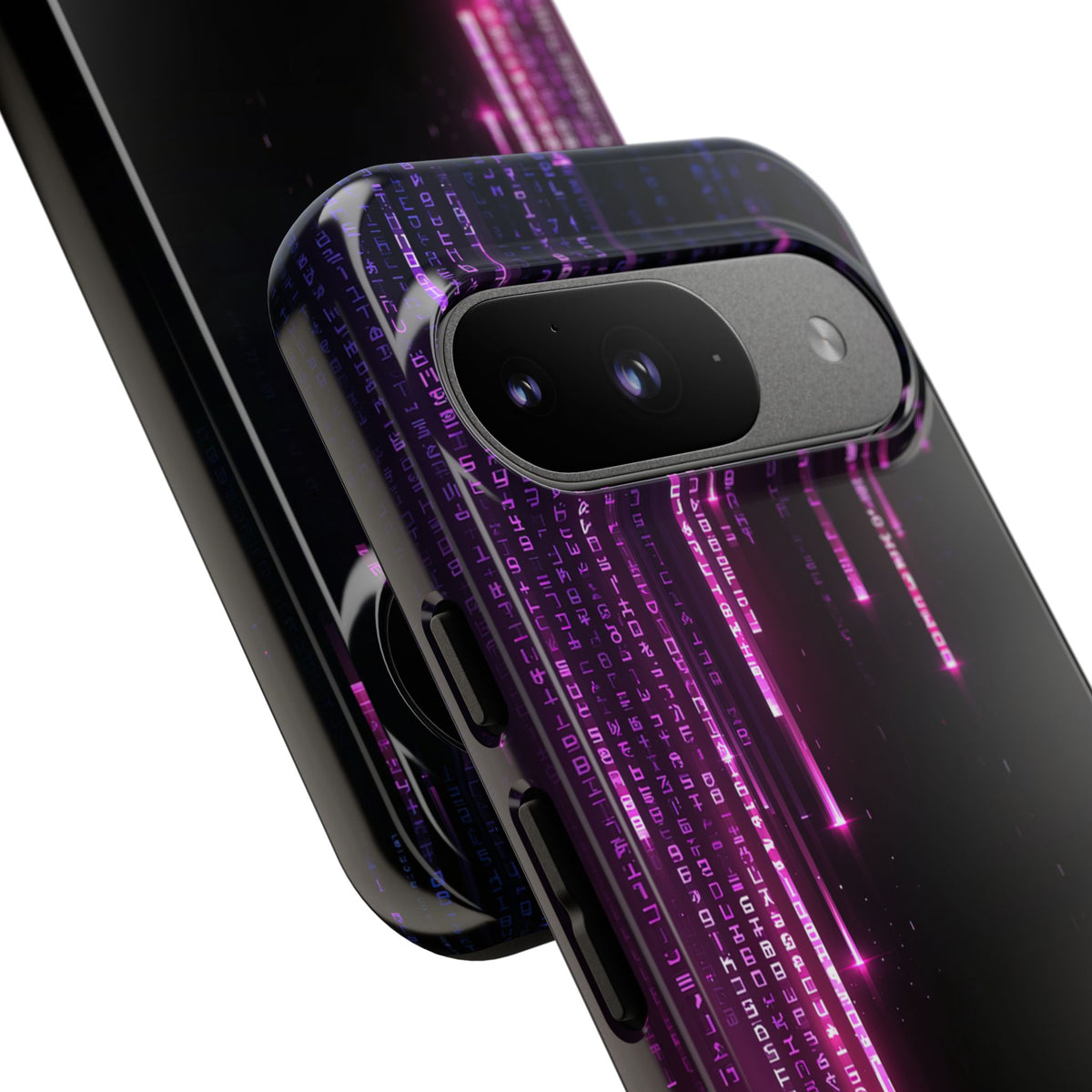 Binary Cascade · Tough Phone Case for Pixel · Black