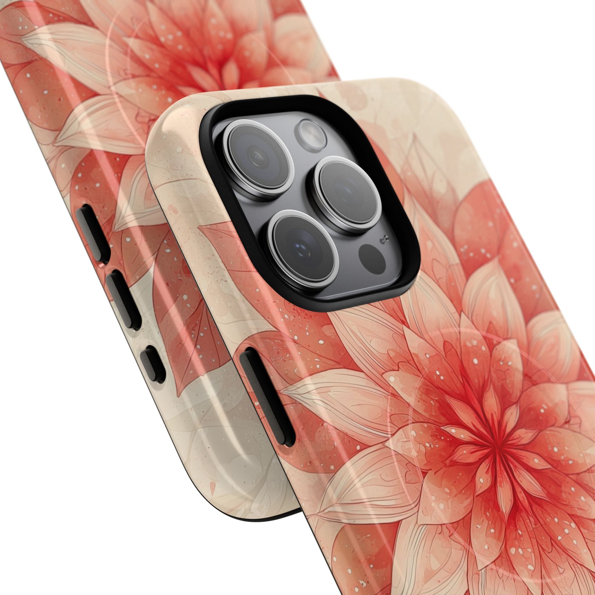 Coral Layered Bloom · Tough+ Handyhülle für iPhone · Magsafe