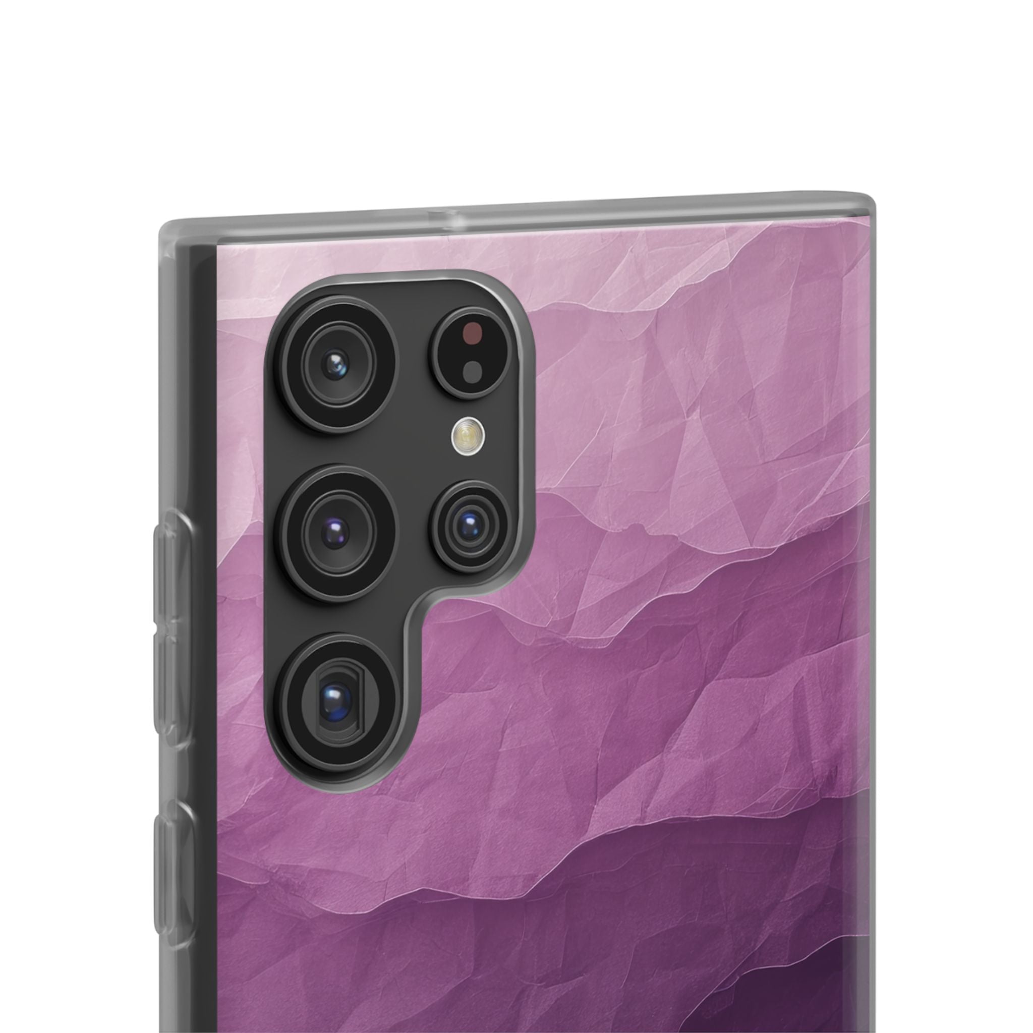 Lila Wellenlagen Samsung S22 Ultra Case - Soft