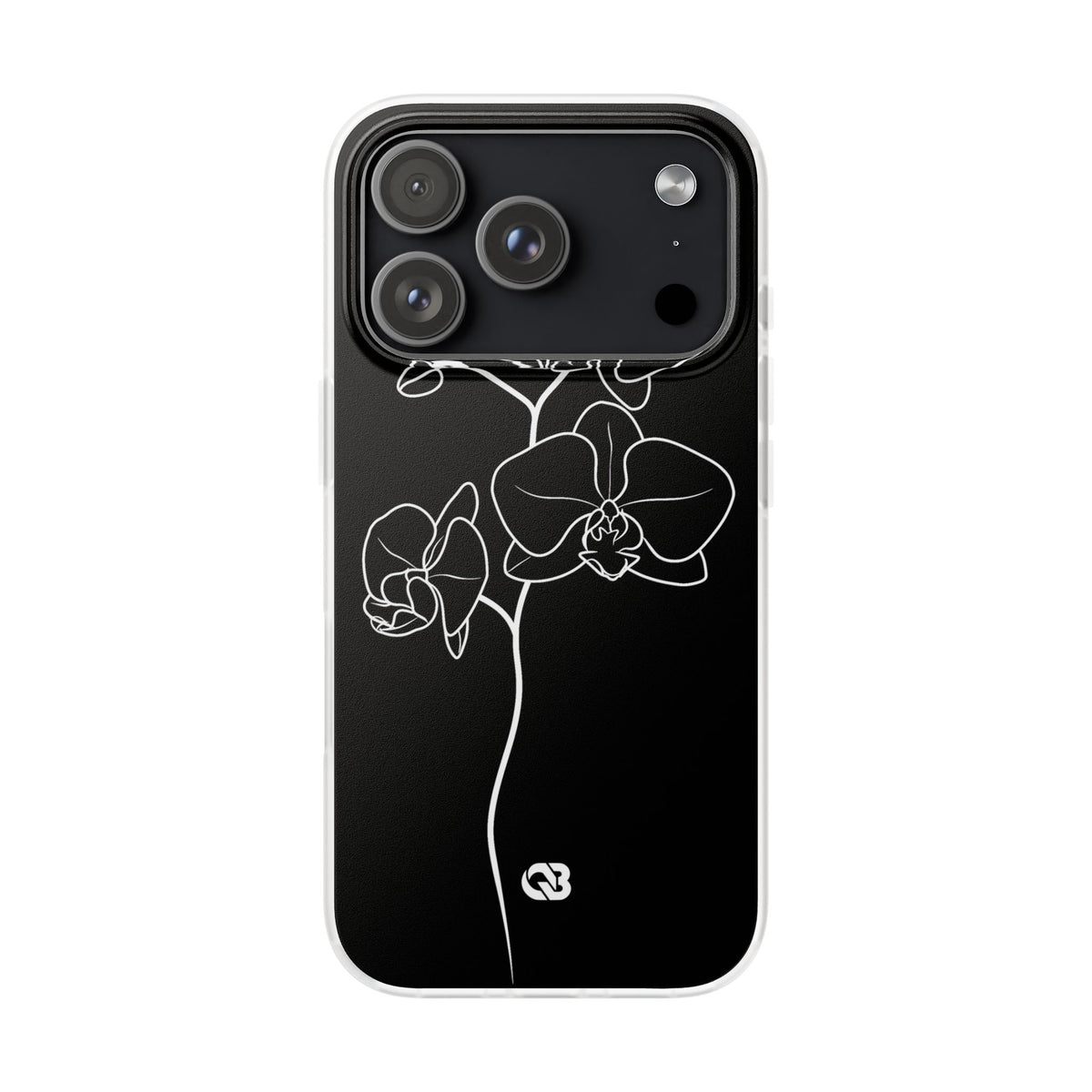 Midnight Orchid · Lite Phone Case for iPhone · Black