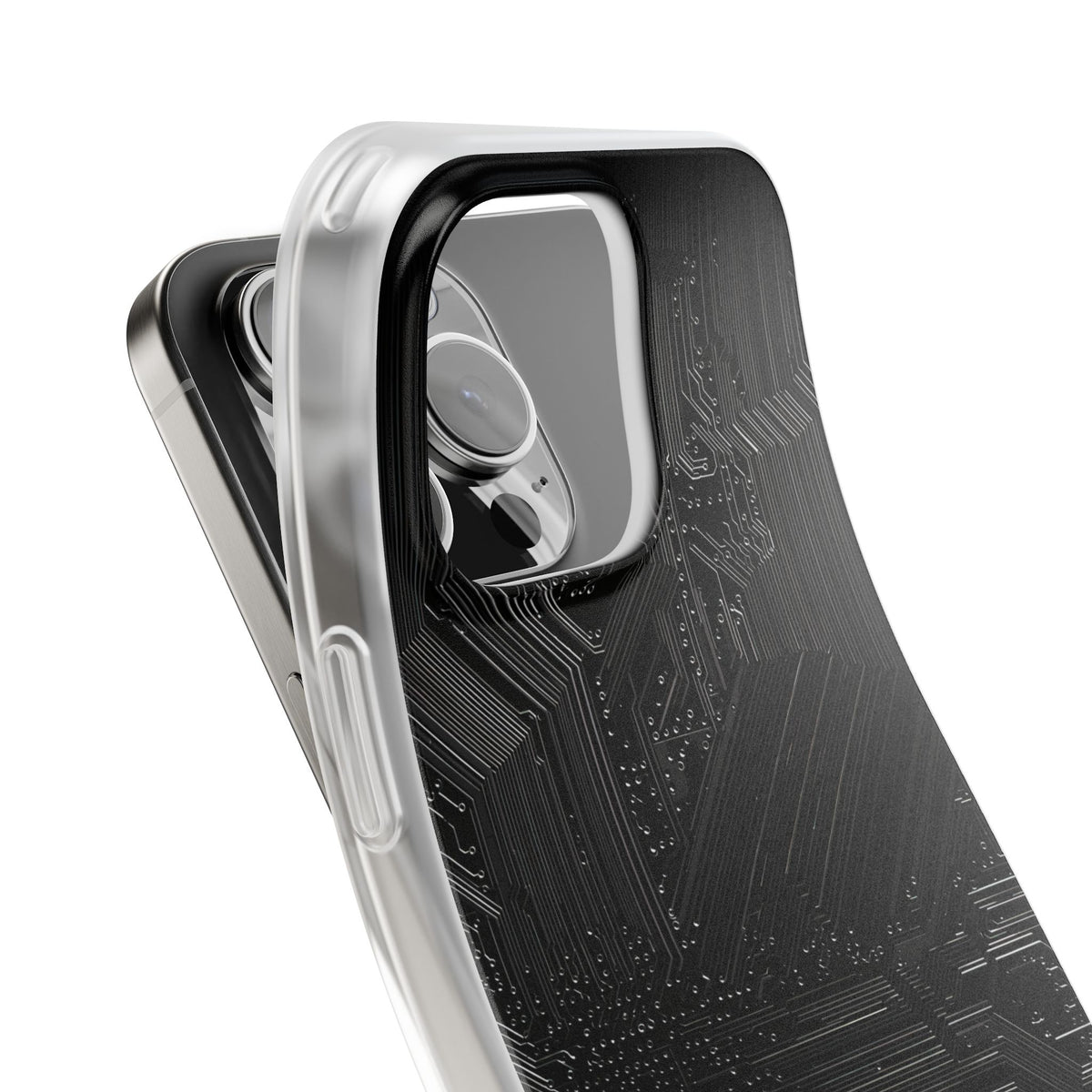 Obsidian Circuitry · Lite Phone Case for iPhone · Black