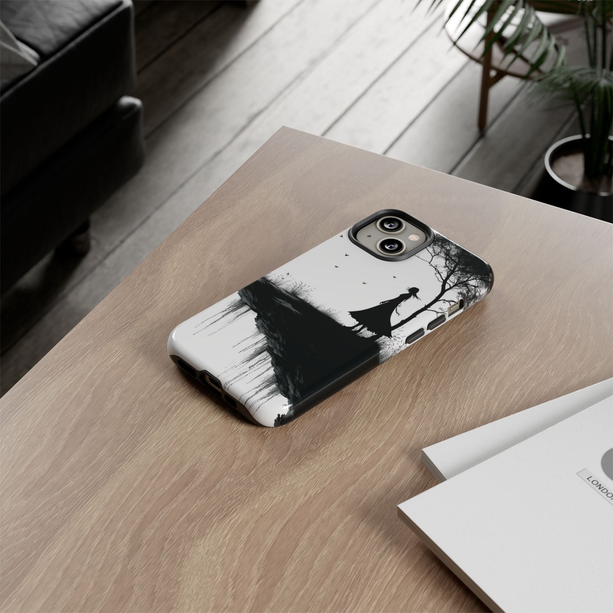 Cliffside Silhouette iPhone 14 Case - Tough