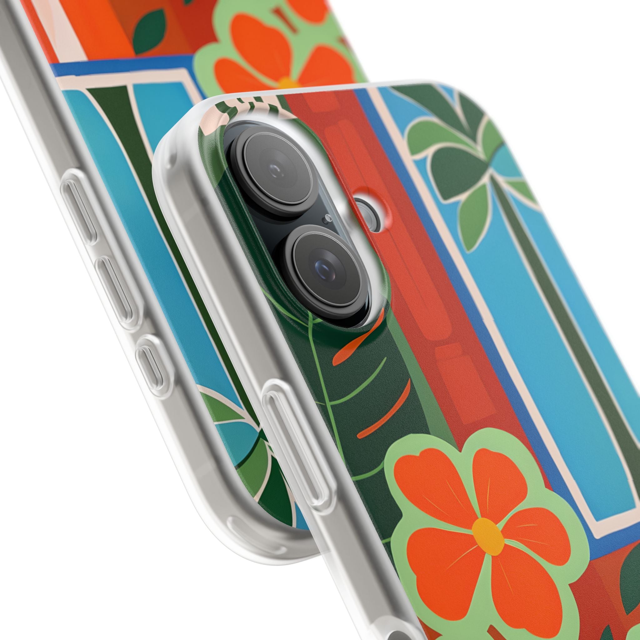 Vivid Jungle Collage · Soft Phone Case for iPhone