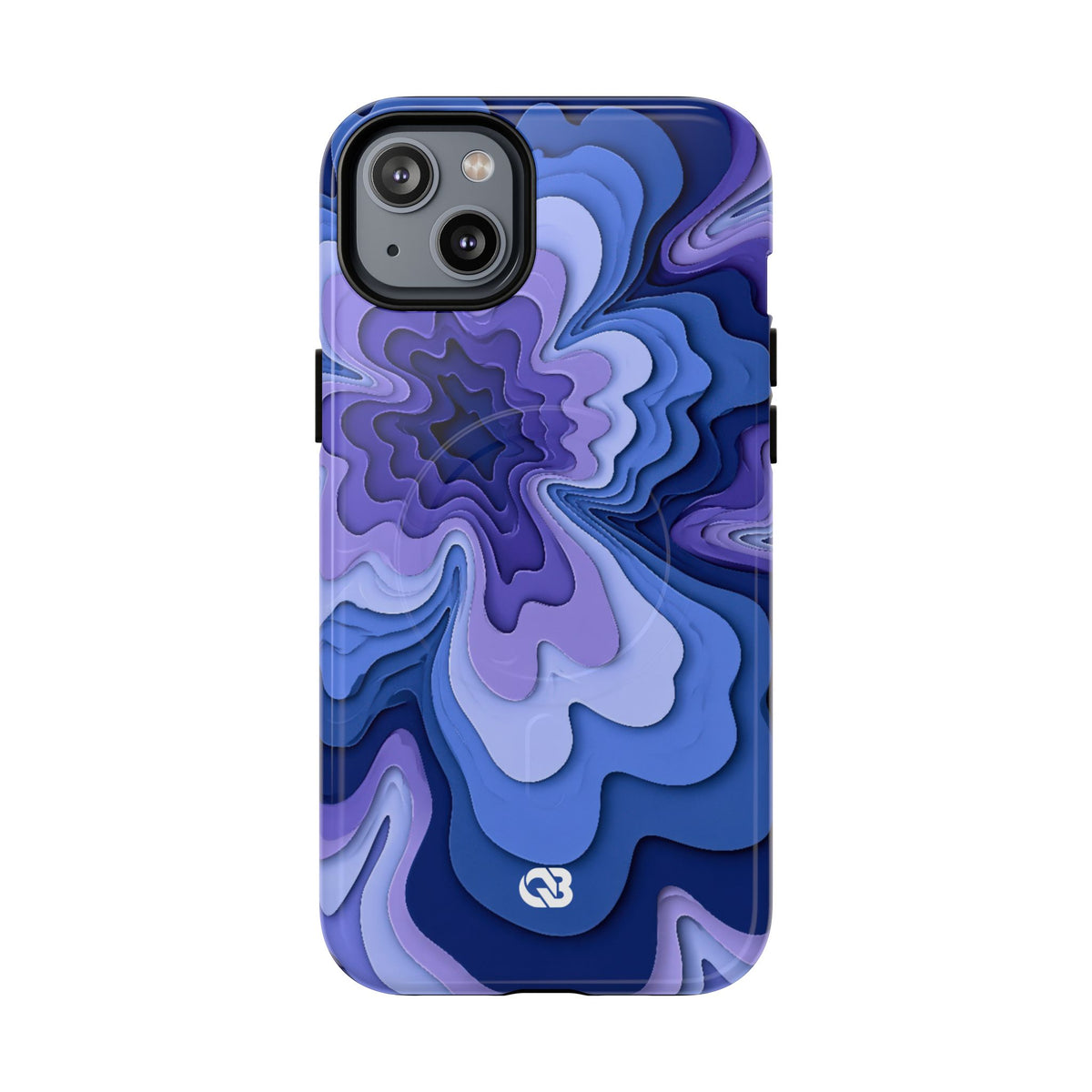 Periwinkle Strata Bloom · Tough 2.0 Magnetic Phone Case for iPhone · Purple