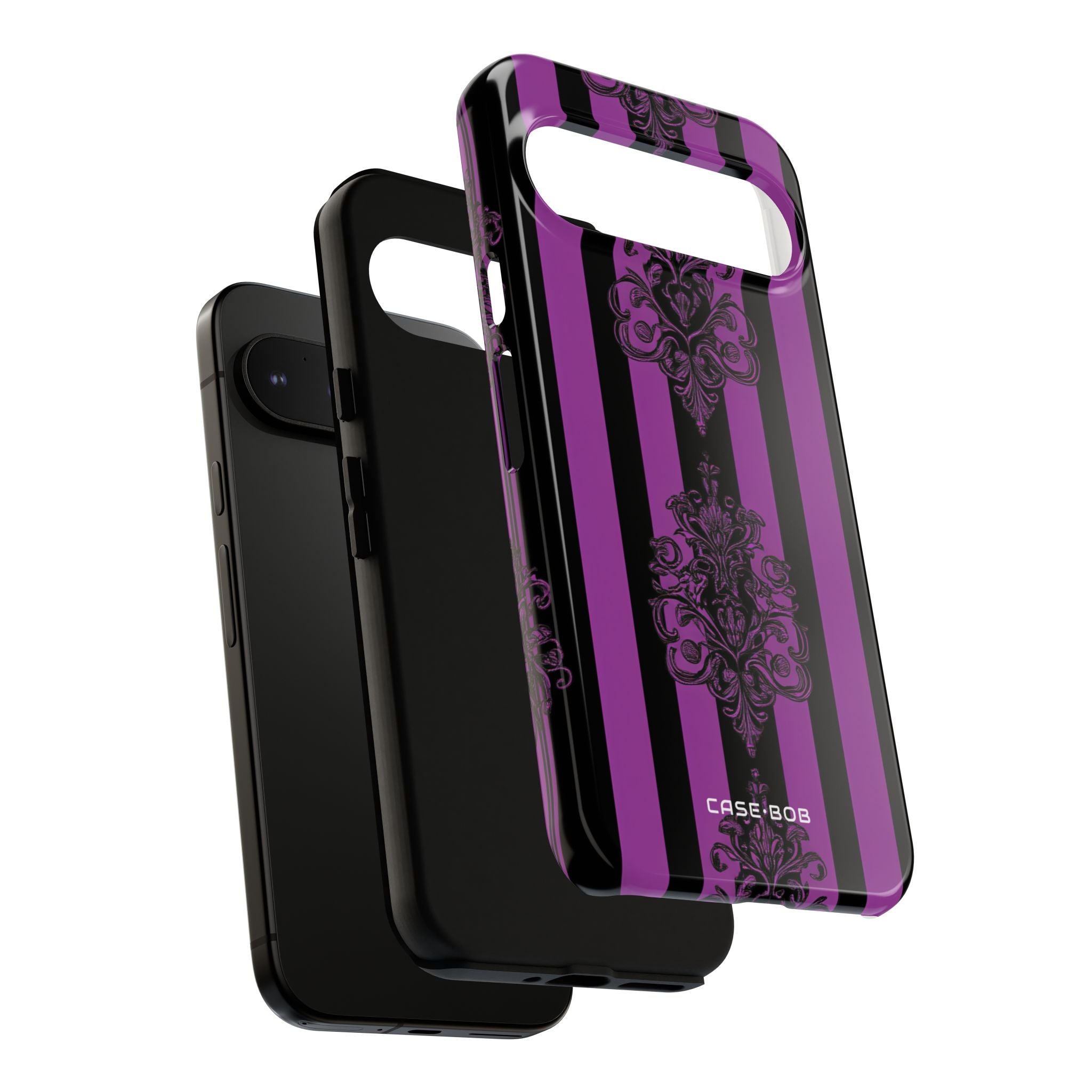 Damask Elegance Lila Google Pixel 9 Pro XL Case - Tough