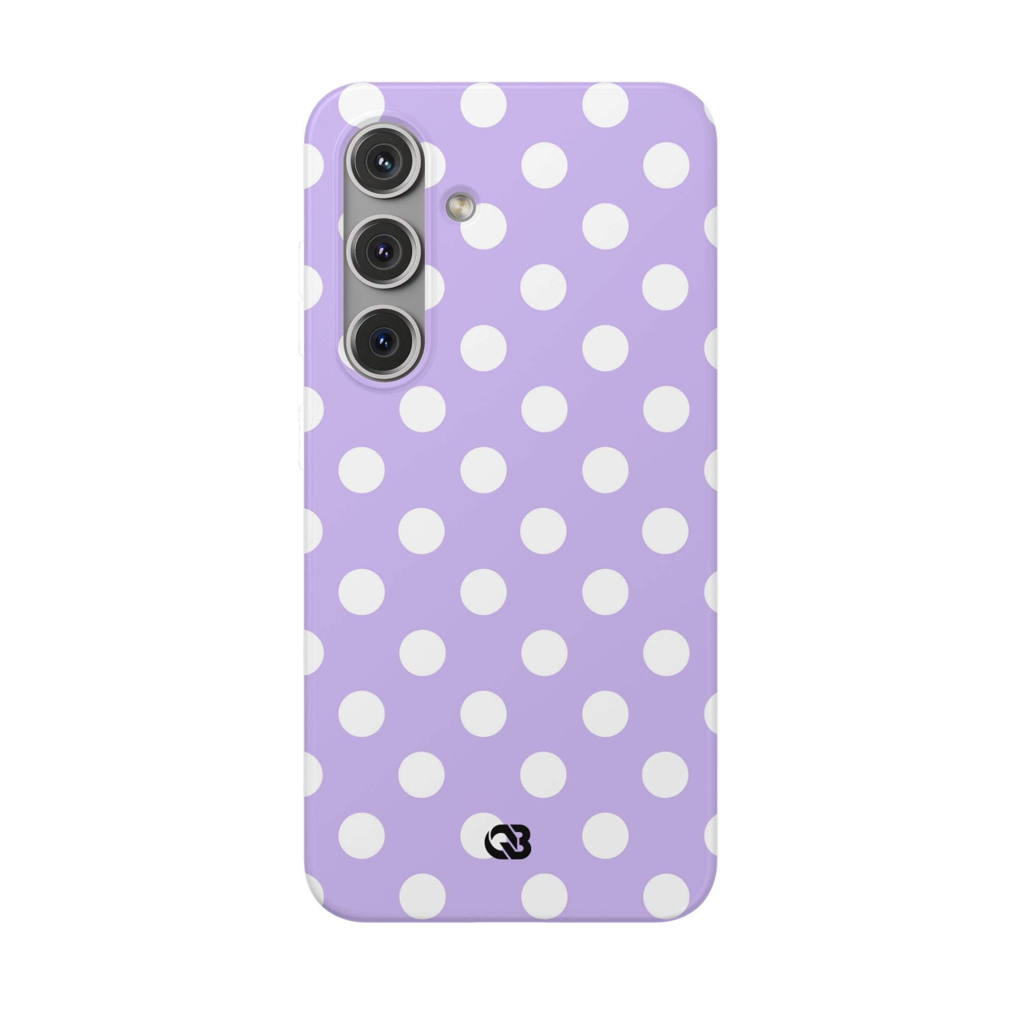 Lavender Polka Grid · Soft Phone Case for Samsung