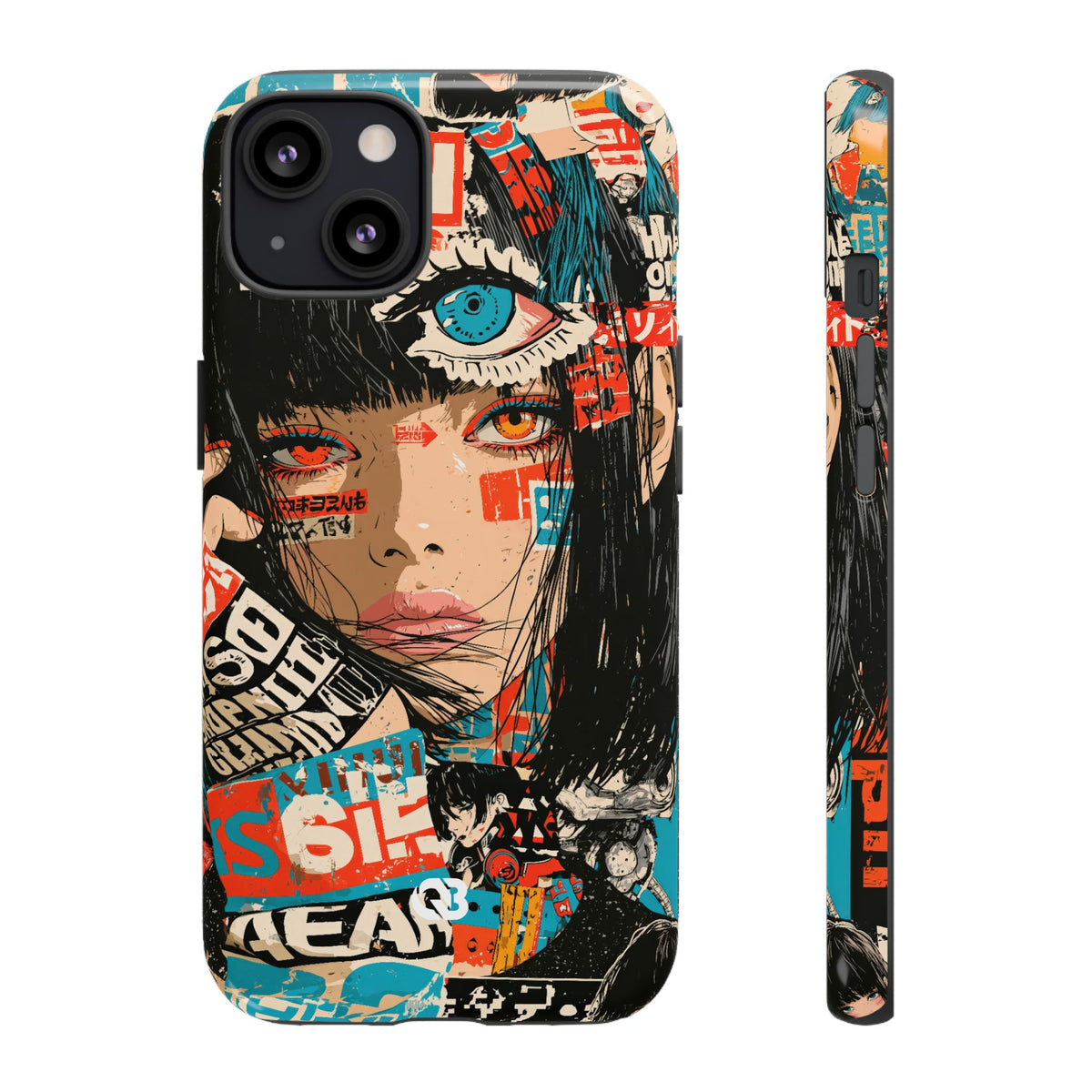 Shibuya Street Collage · Tough Phone Case for iPhone · Red