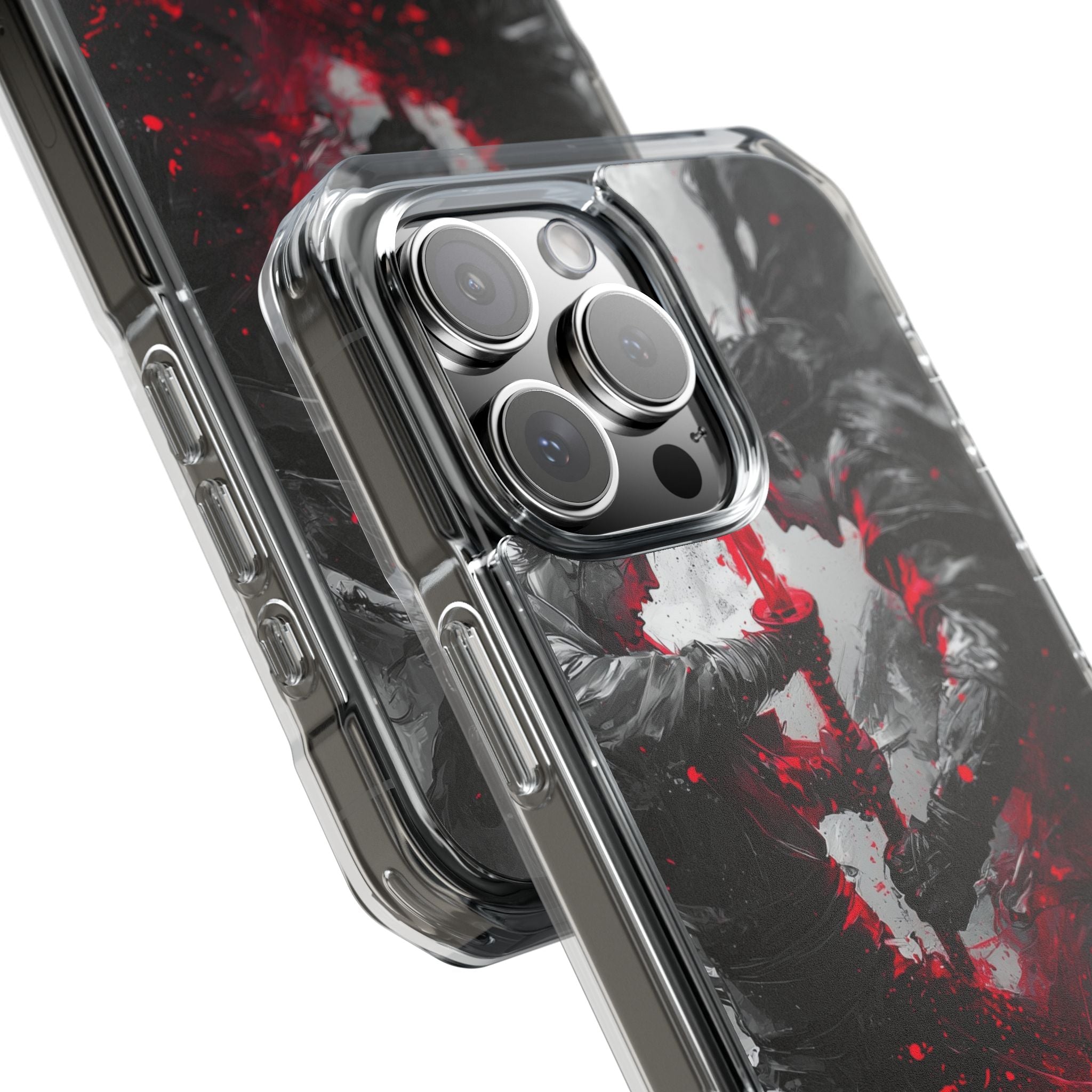 Shattered Crimson Duel · Impact Hoesje voor iPhone · Magsafe