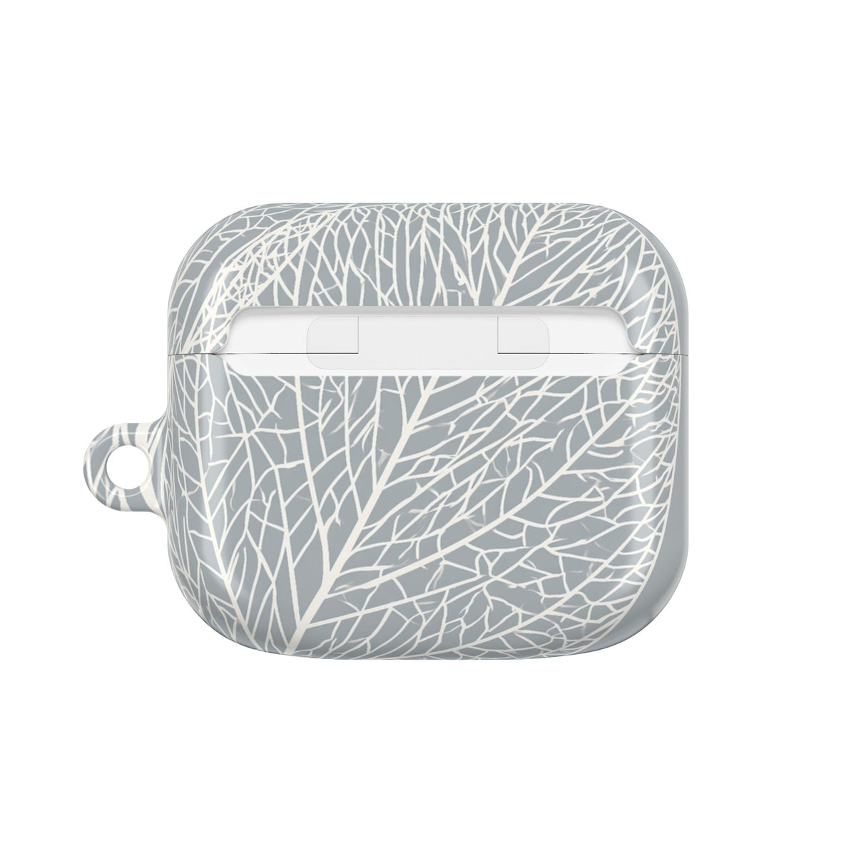 Minimal Leaf Skeleton · Hard Case for AirPods & AirPods Pro · Grey