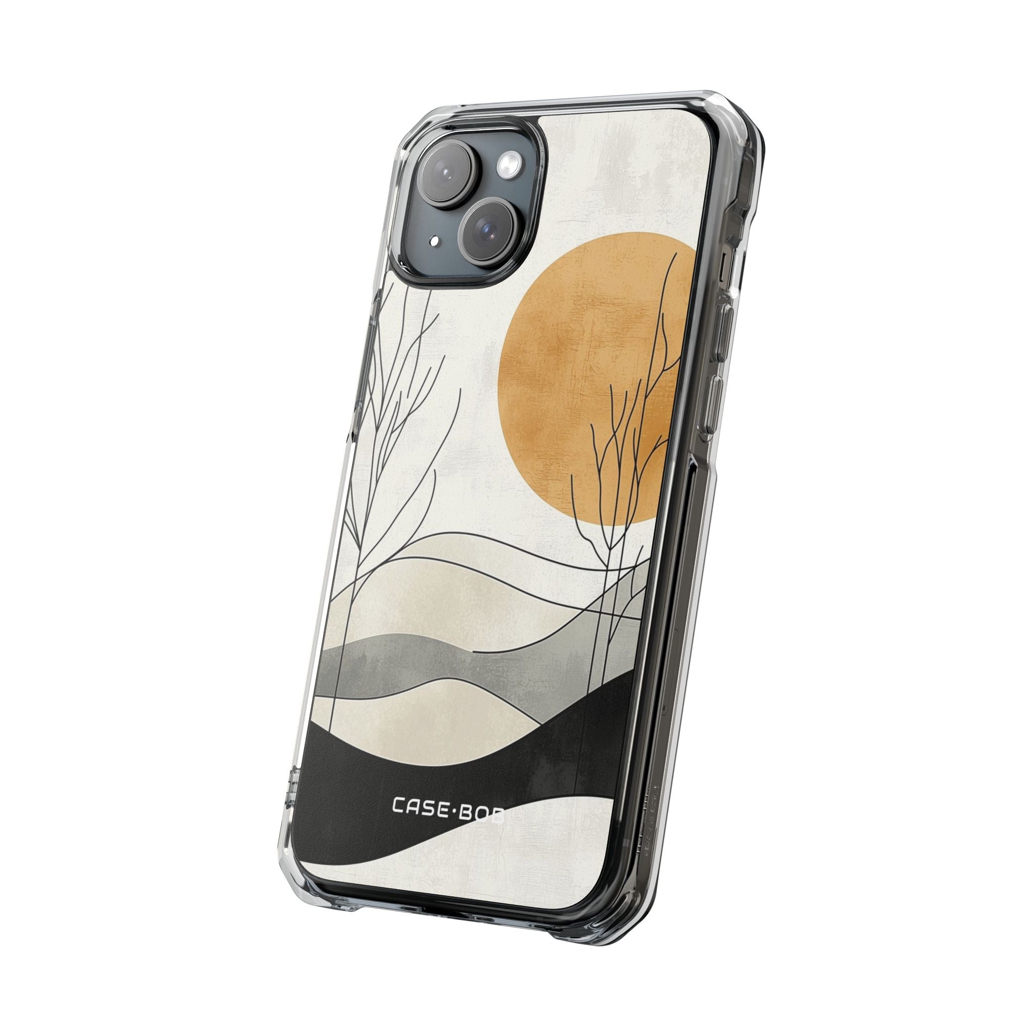 Orange Halo iPhone 15 Plus Cover - Impact