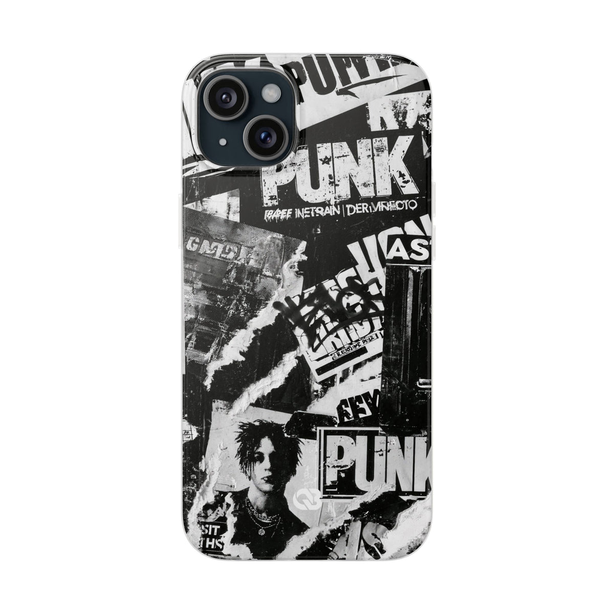 Underground Punk Collage · Lite Phone Case for iPhone · Black
