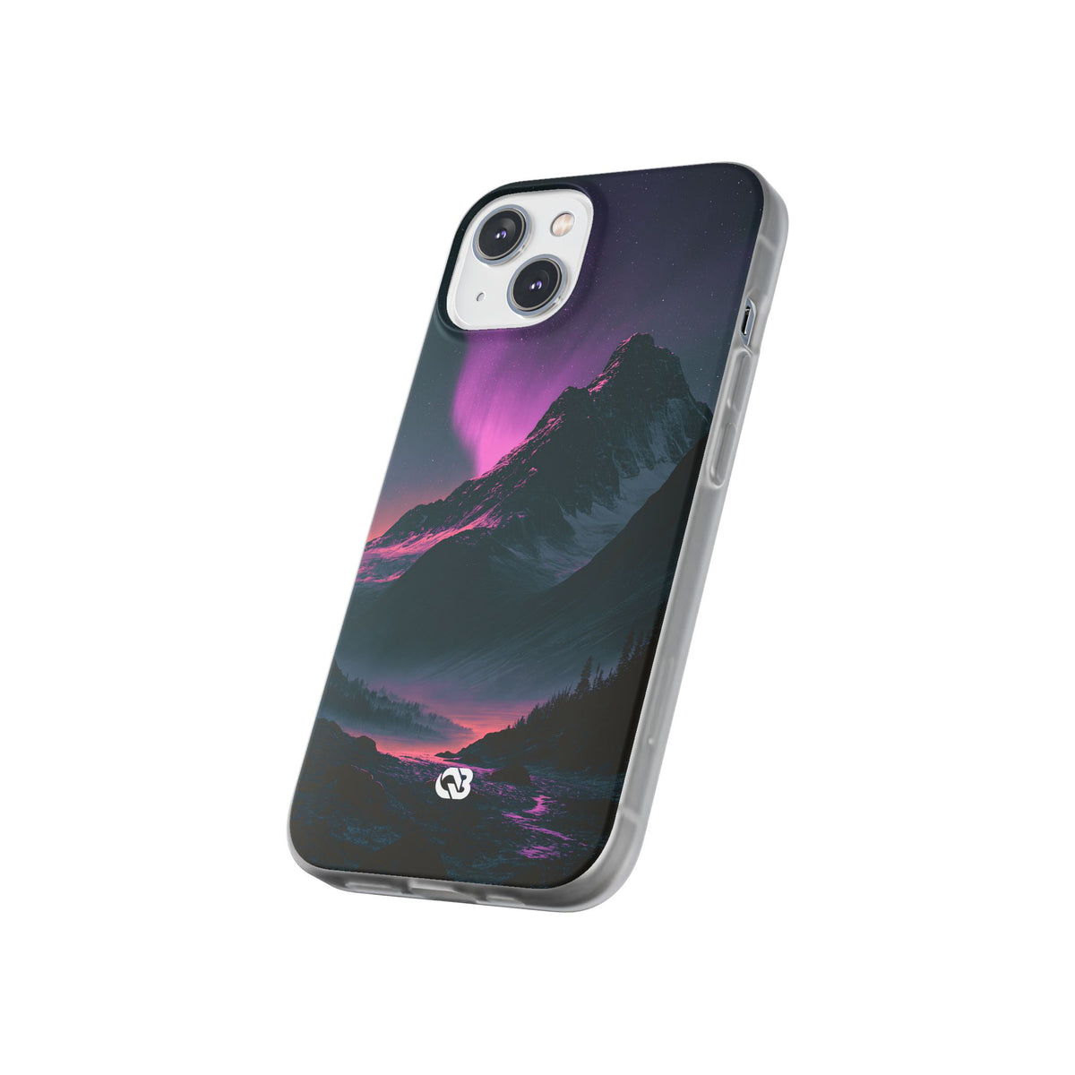 Arctic Aurora Summit · Lite Phone Case for iPhone · Black