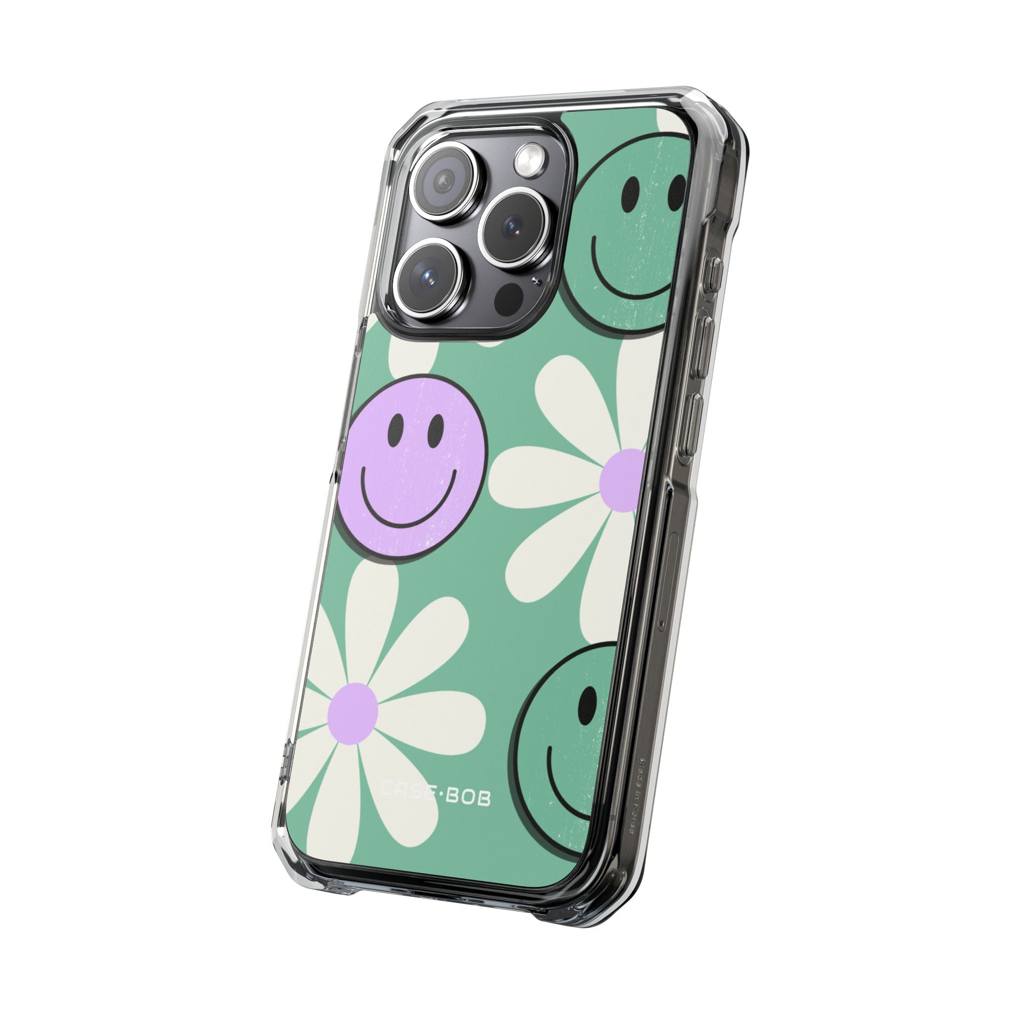 Smiley Daisy Glow iPhone 15 Pro Cover - Impact