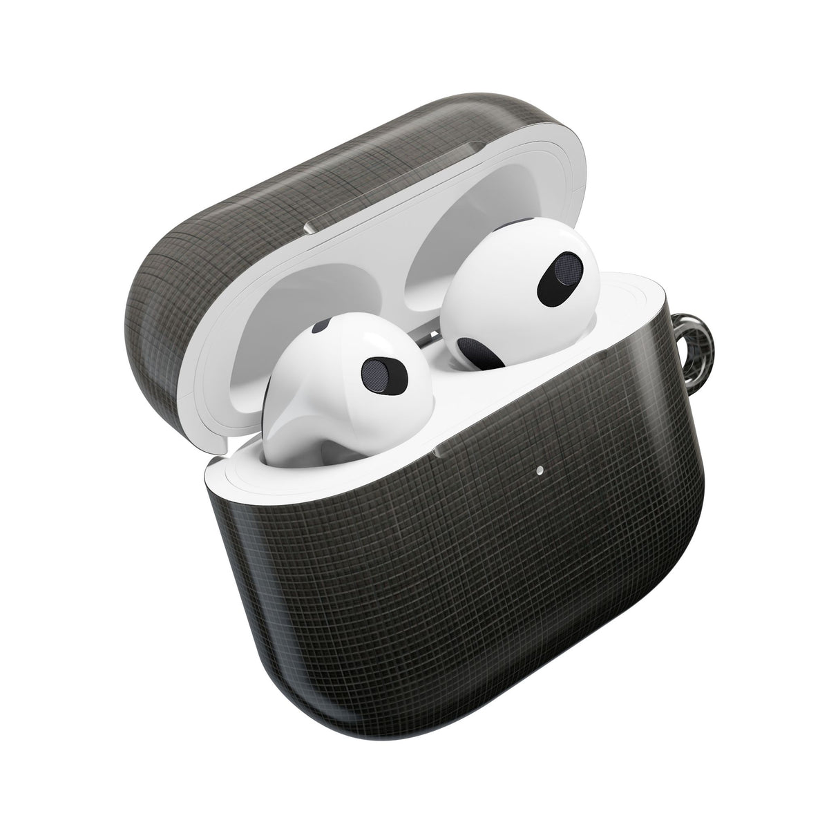 Monochrome Metric Grid · Hard Case for AirPods & AirPods Pro · Black
