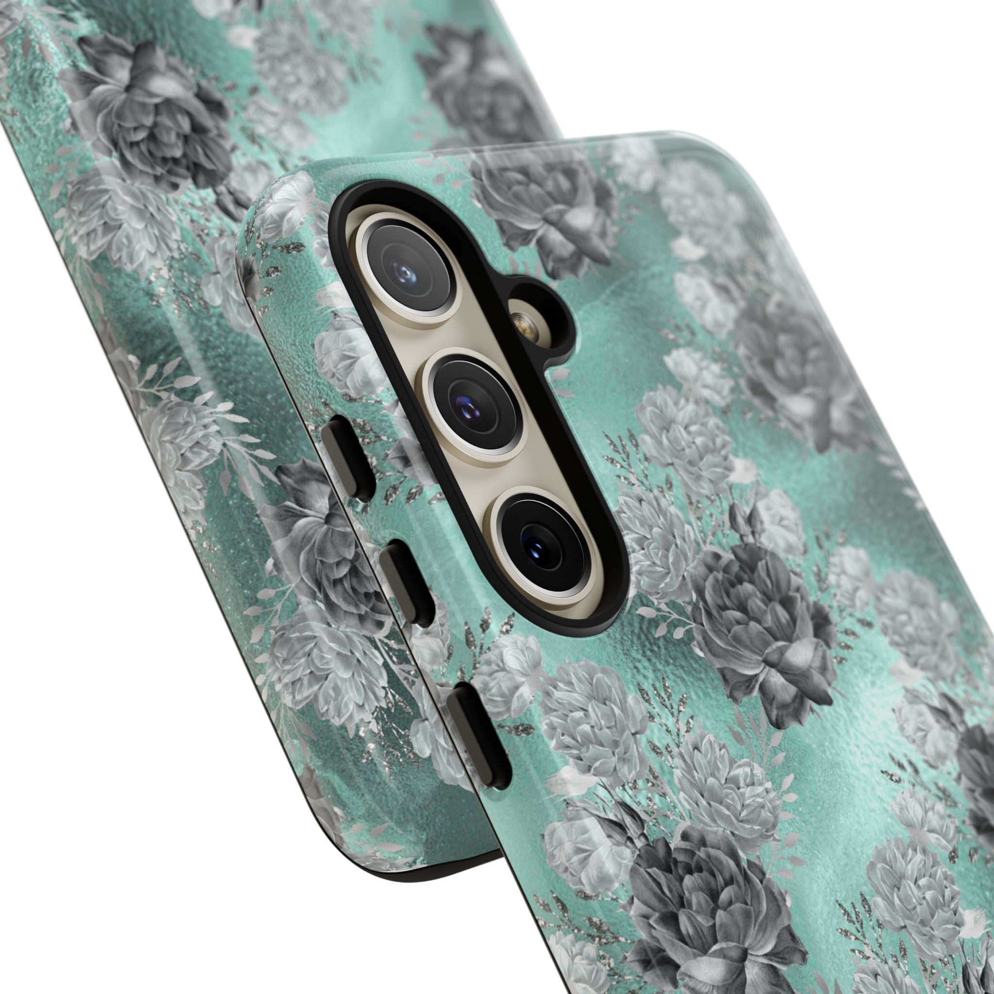 Frost Mint Floral · Tough Phone Case for Samsung