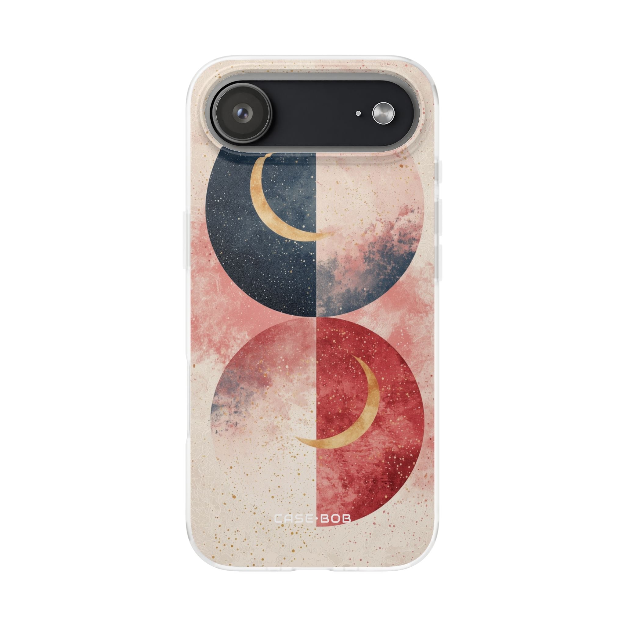 Golden Crescent Circles iPhone 17 Air Case - Soft - CASE•BOB