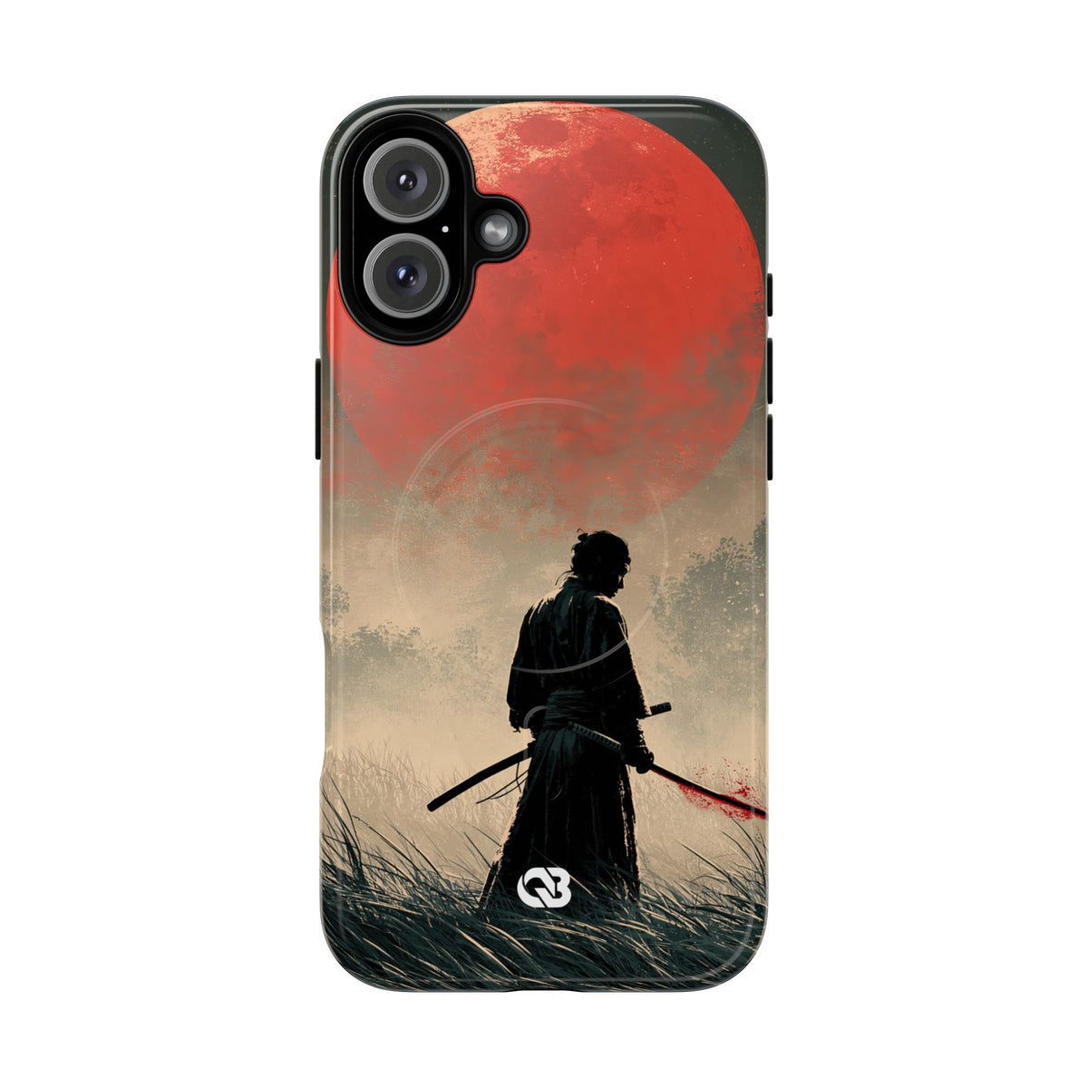 Crimson Moon Ronin · Tough 2.0 Magnetic Phone Case for iPhone · Red