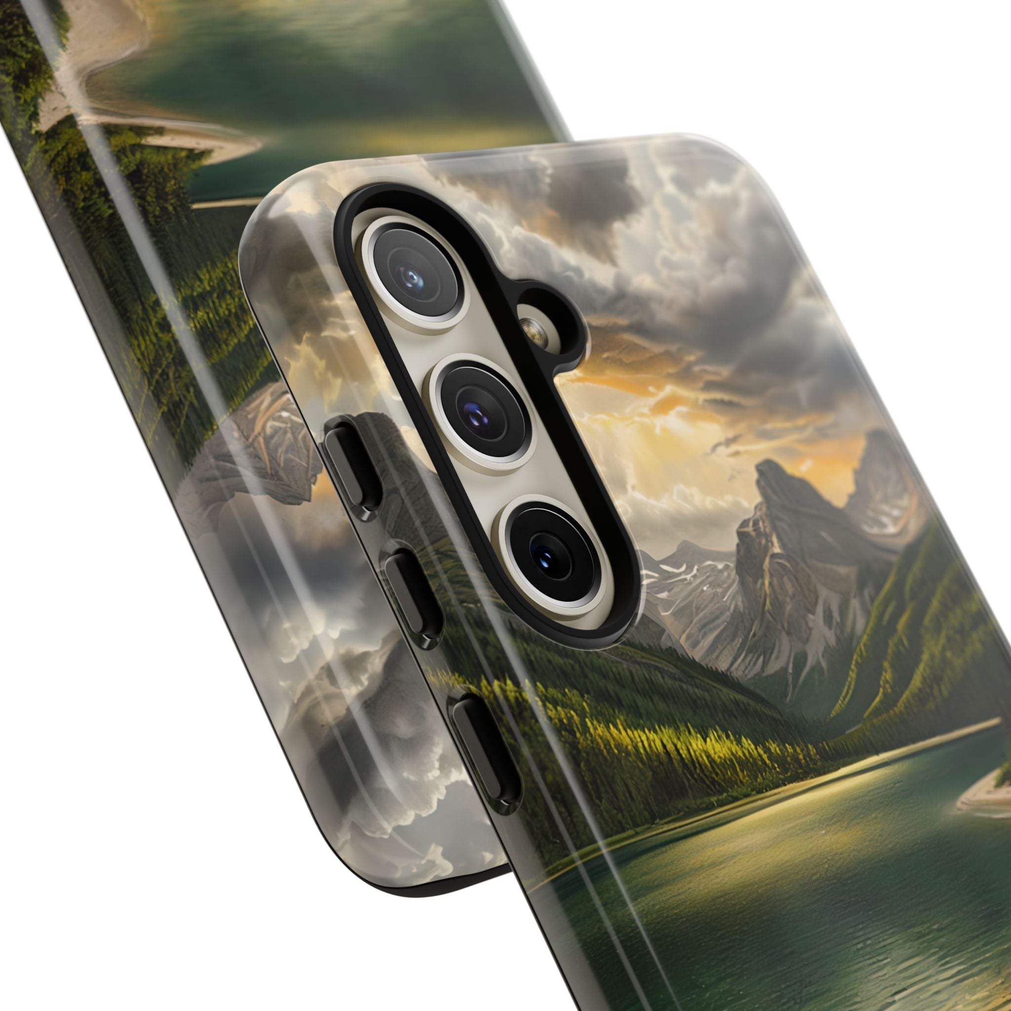 Gilded Mountain Lake · Tough Phone Case for Samsung