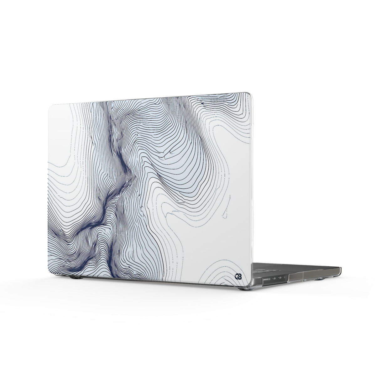 Nordic Ridge Contour · Clear Hard Case for MacBook · White