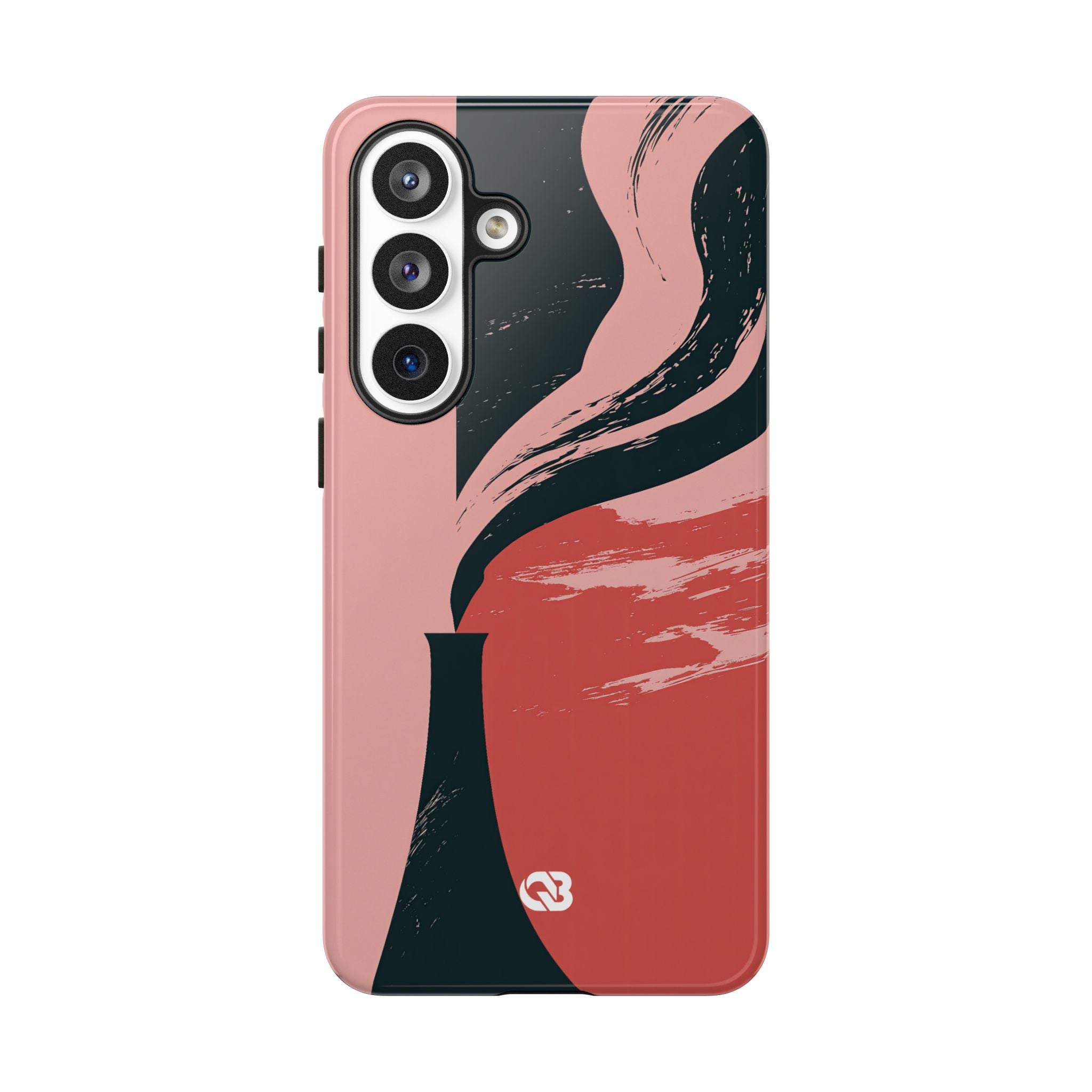 Pink Tough Phone Case for Samsung - Cinder Rose Plume