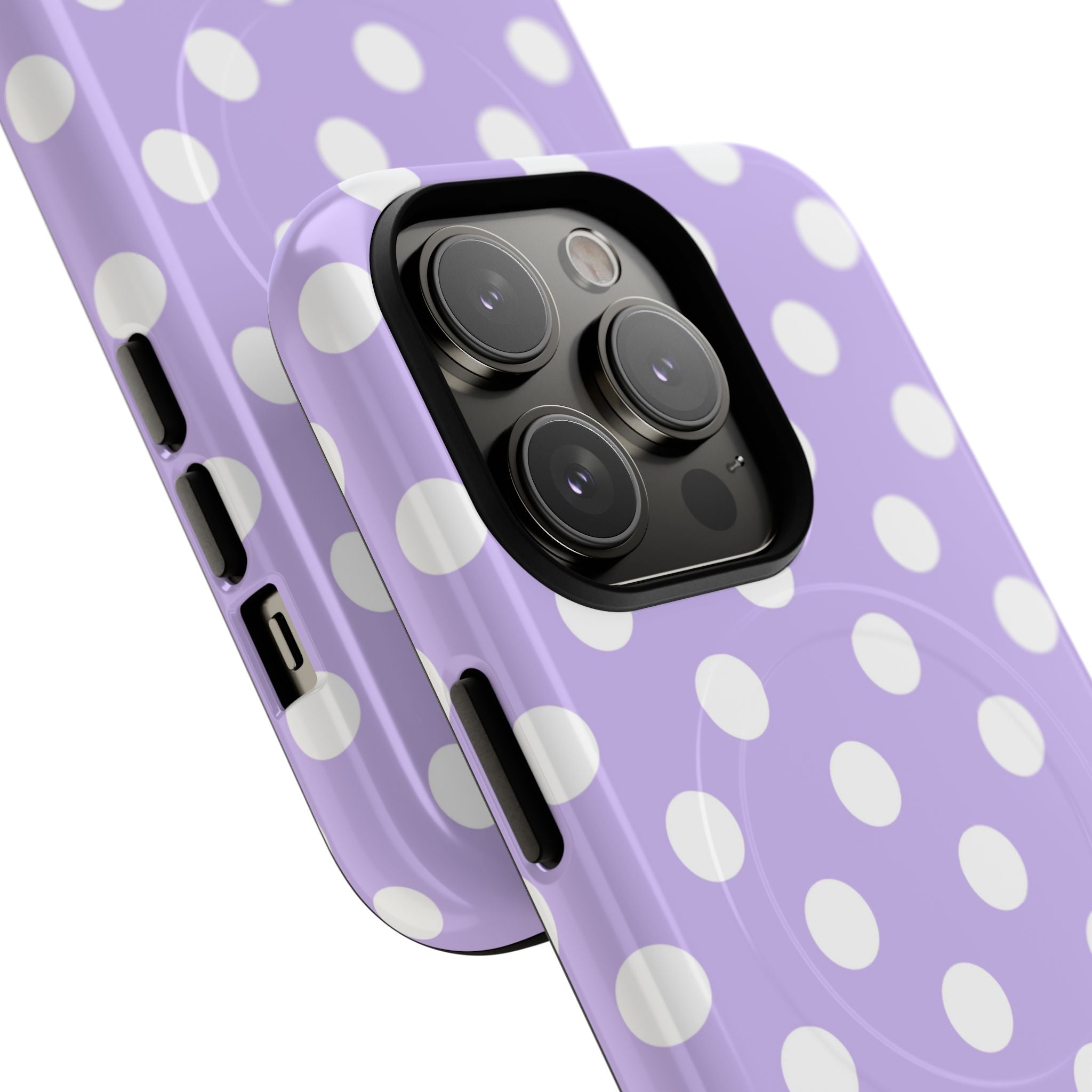 Lavender Polka Grid · Tough+ Phone Case for iPhone · Magsafe