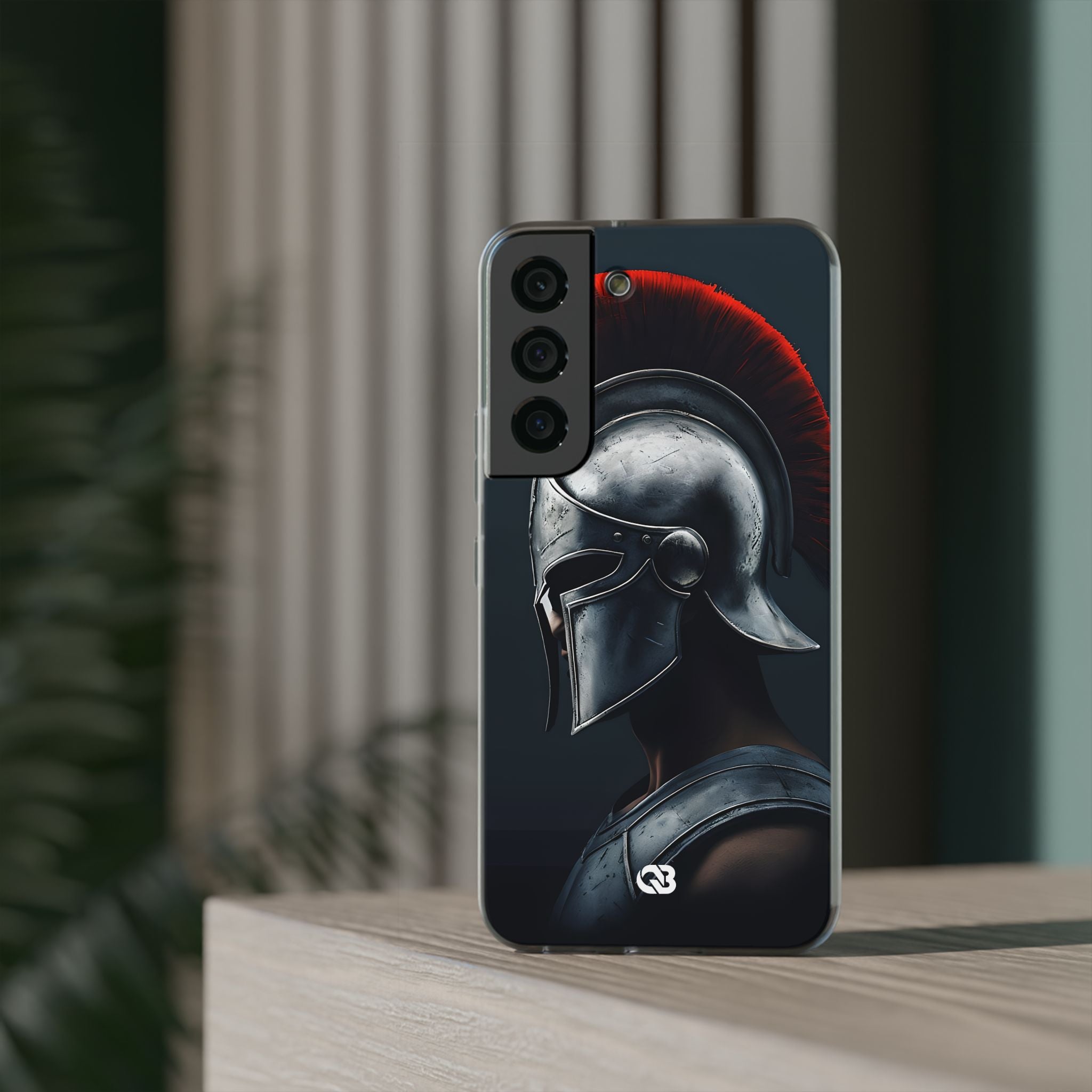 Steel Spartan Plume · Soft Phone Case for Samsung