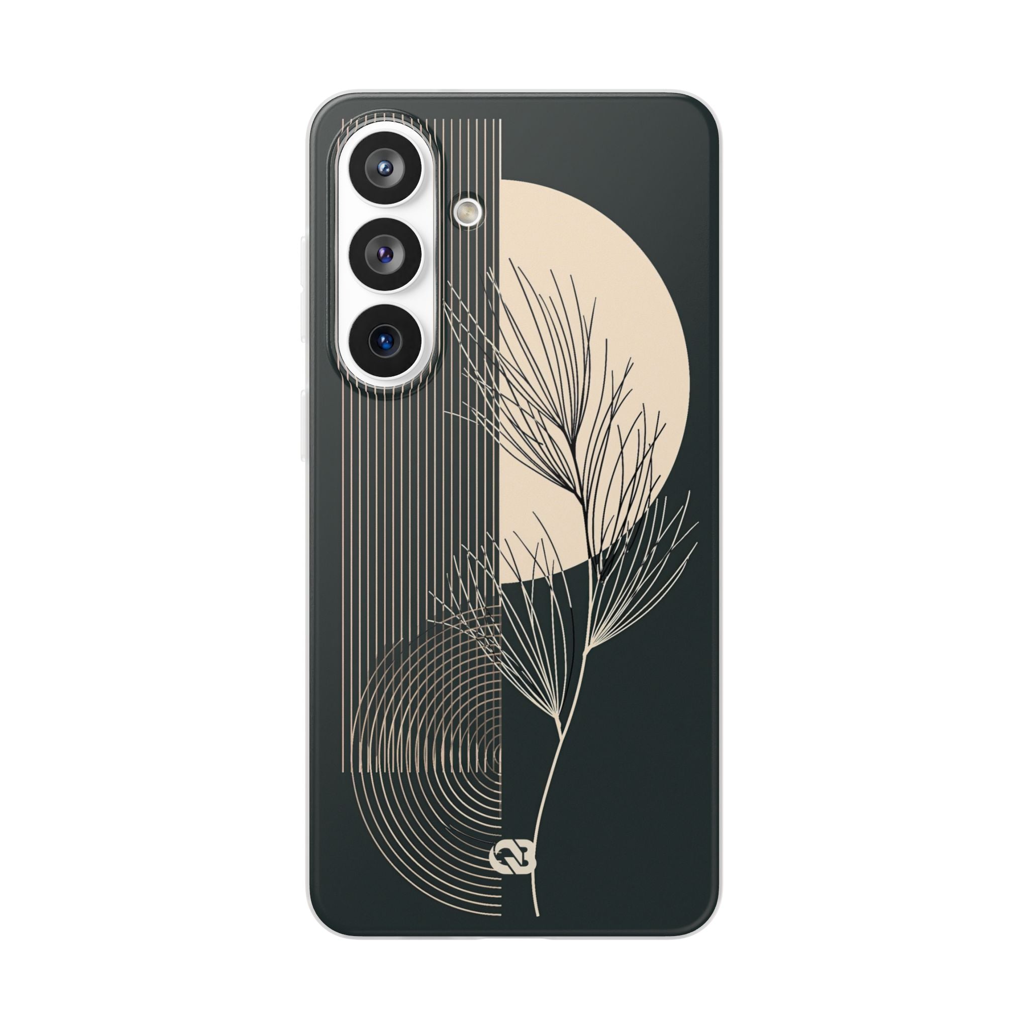 Black Lite Phone Case for Samsung - Obsidian Sand Willow