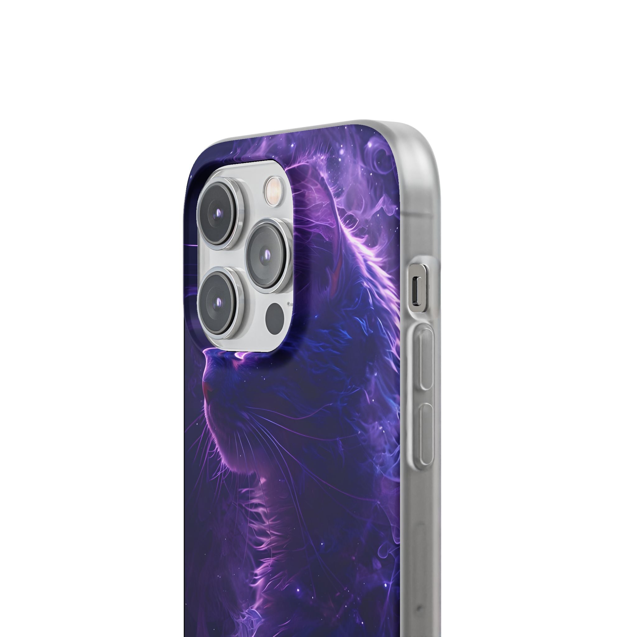 Purple Void Feline · Soft Custodia per iPhone