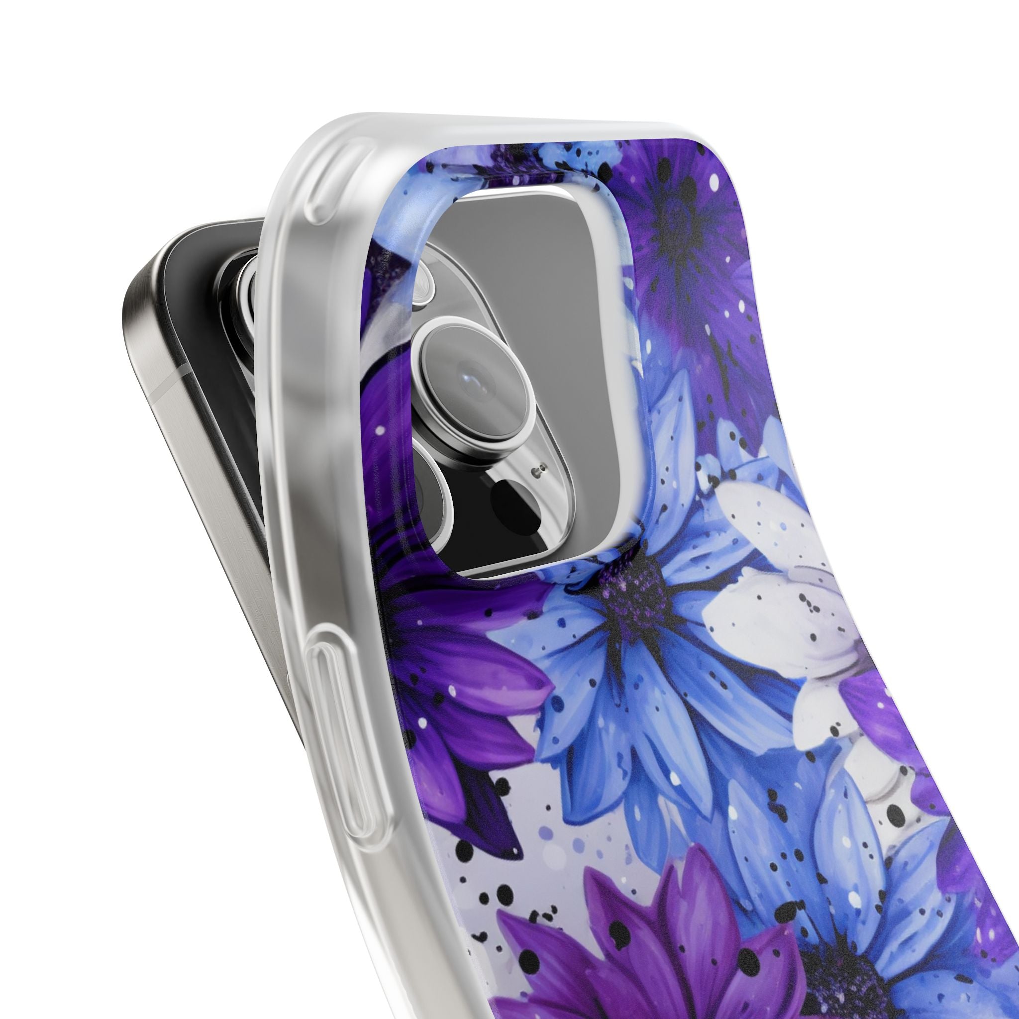 Ink Splatter Blooms · Soft Coque de téléphone pour iPhone