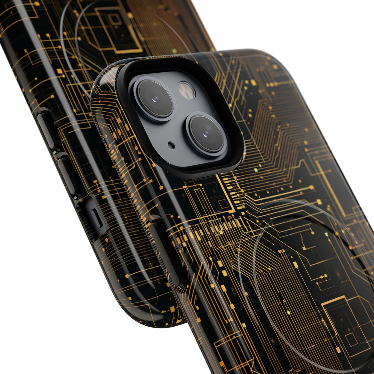 Gold Tough 2.0 Magsafe Phone Case for iPhone - Amber Core Mainframe