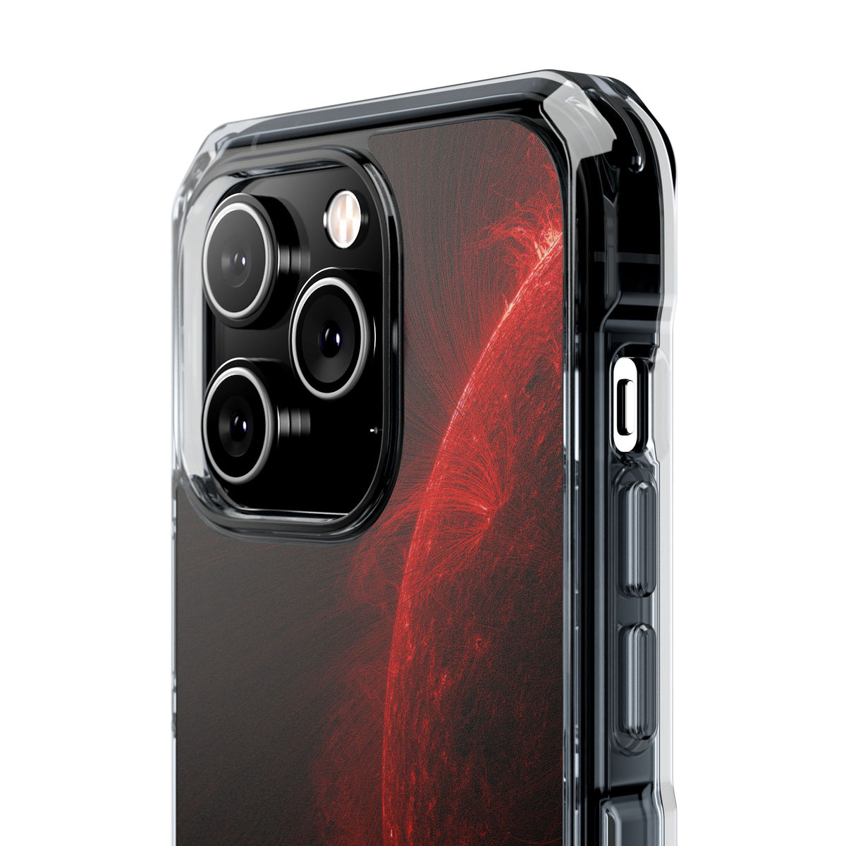 Red Impact MagSafe Phone Case for iPhone - Solar Crimson Flare