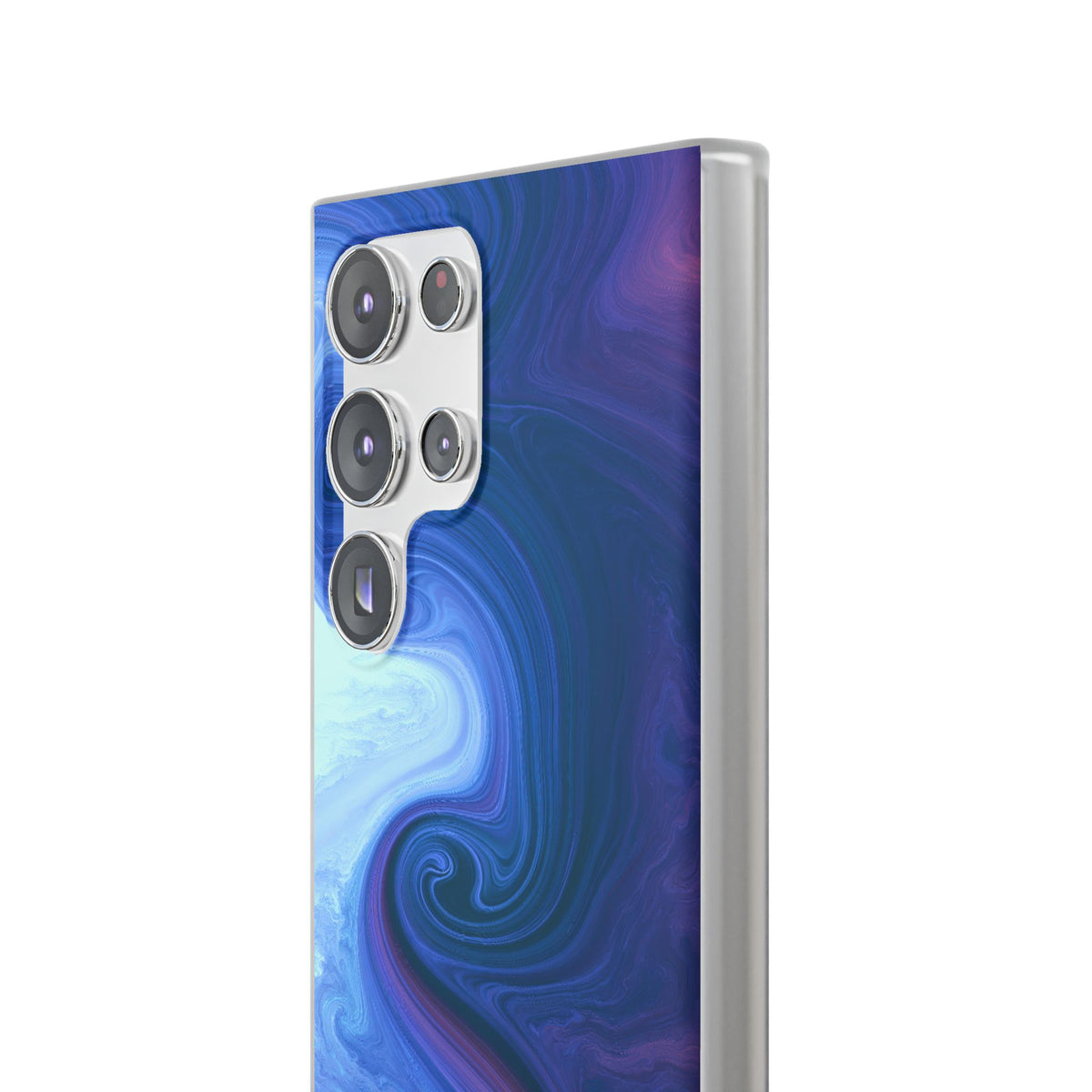 Azure Fluid Swirl · Lite Phone Case for Samsung · Blue