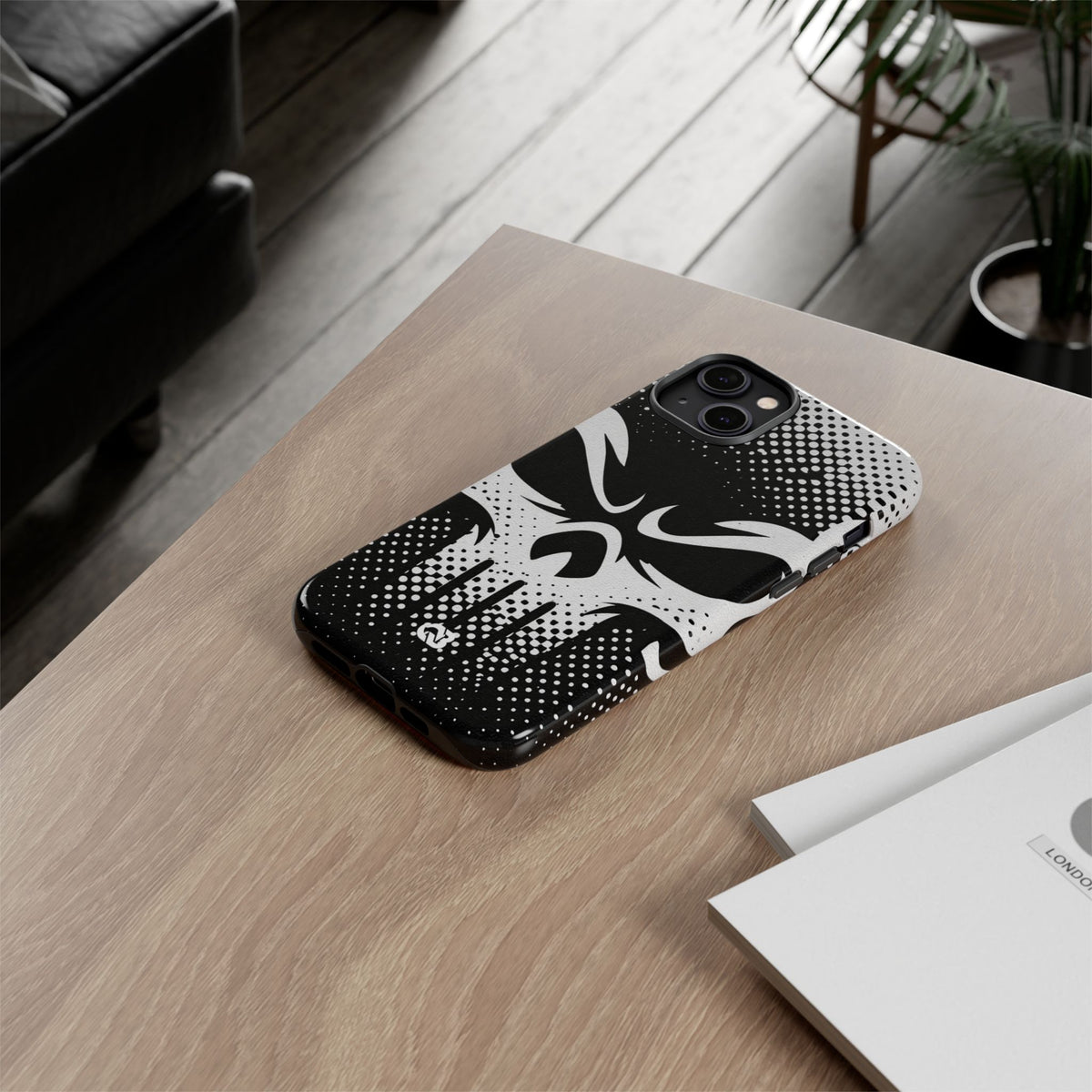 Phantom Halftone · Tough Phone Case for iPhone · Black