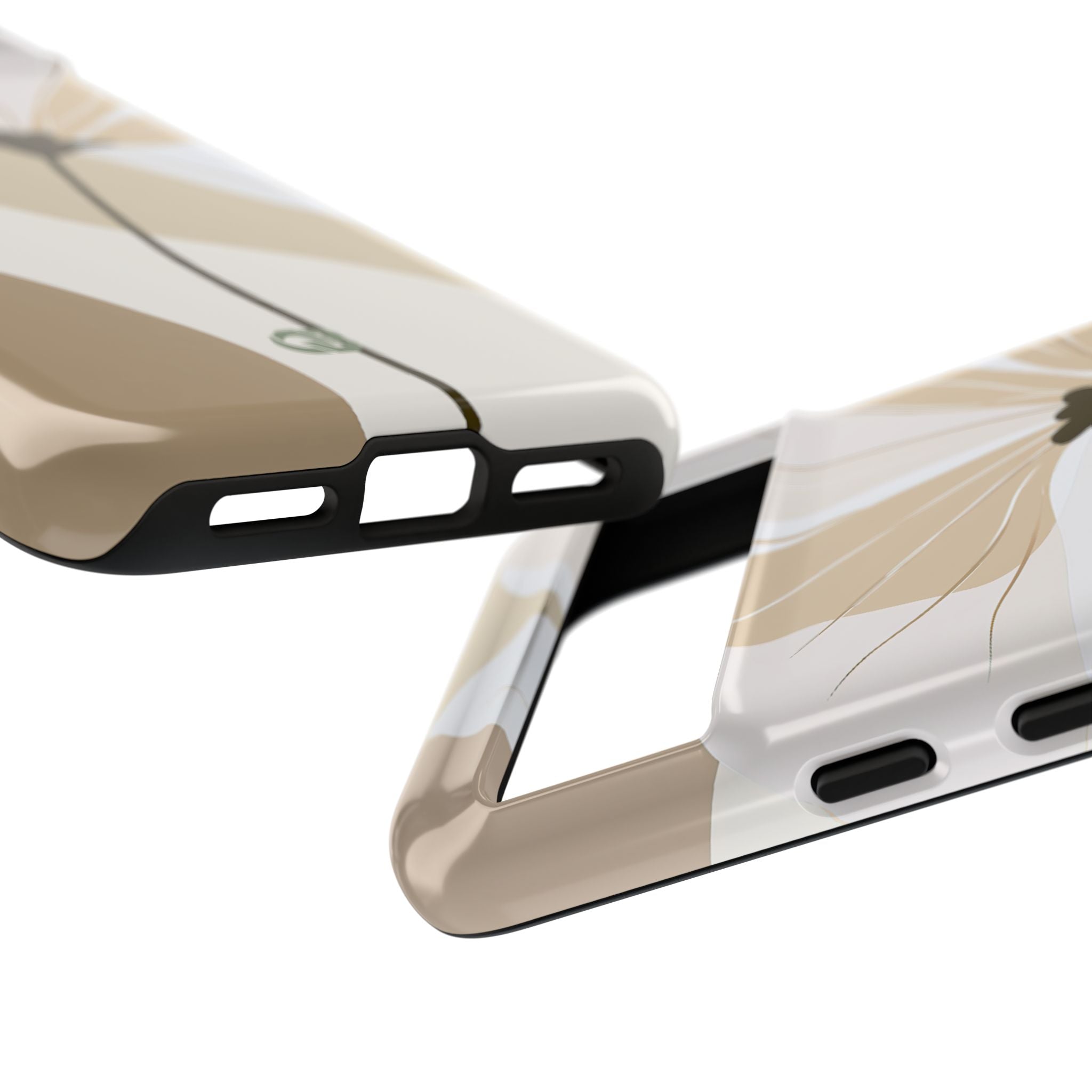 Beige Tough Phone Case for Google Pixel - Sage Linen Magnolia