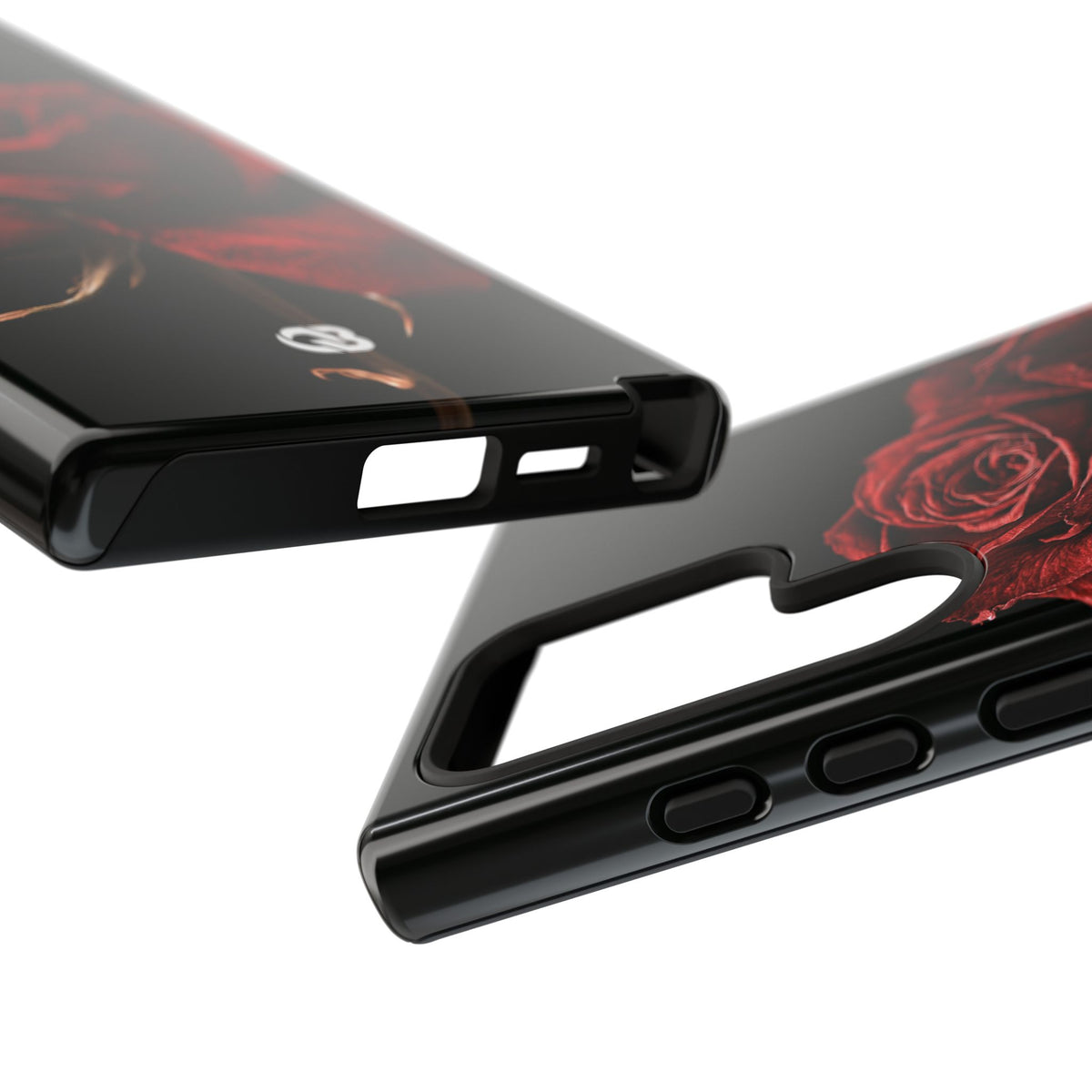 Crimson Noir Rose · Tough Phone Case for Samsung · Black