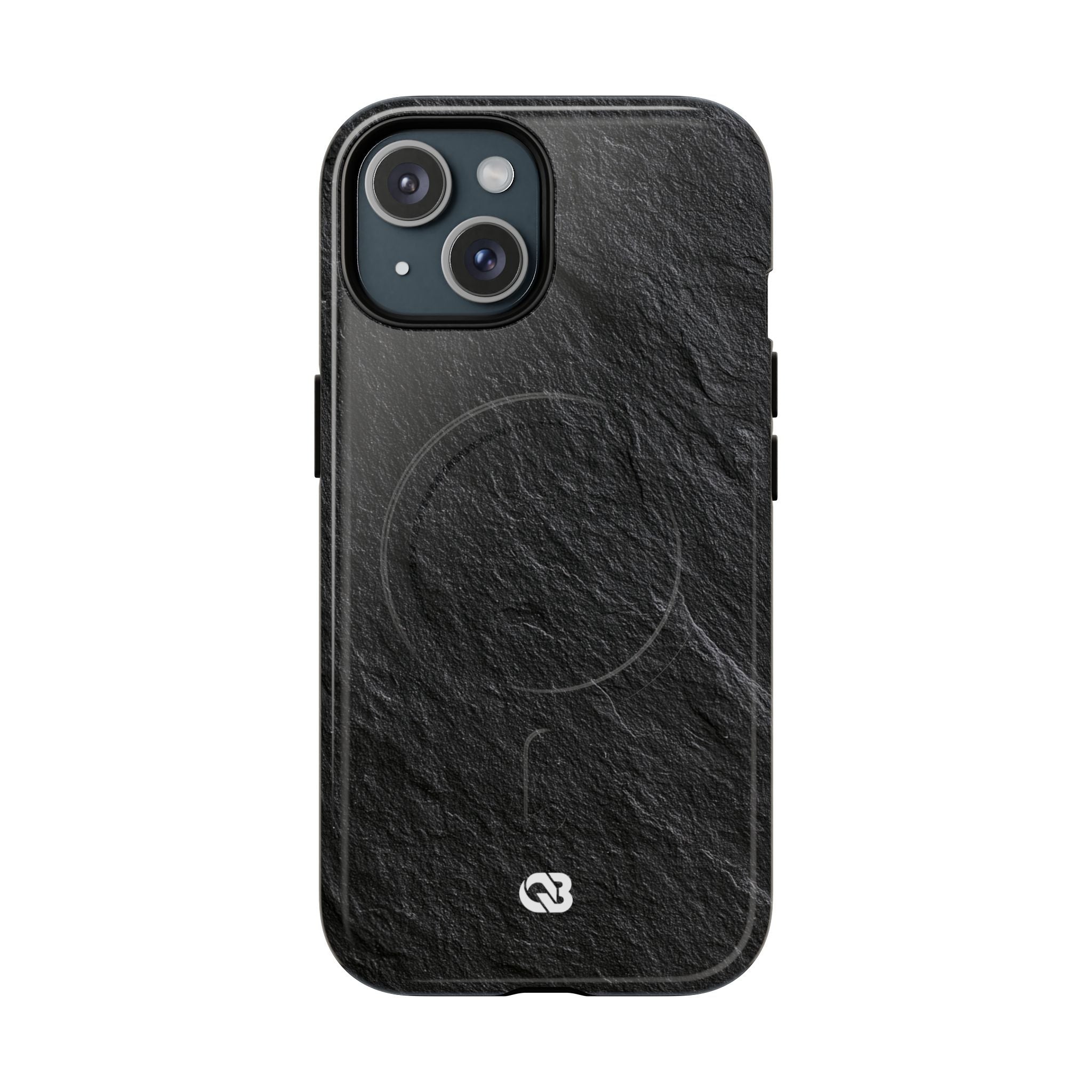 Black Tough 2.0 Magsafe Phone Case for iPhone - Raw Obsidian Slate