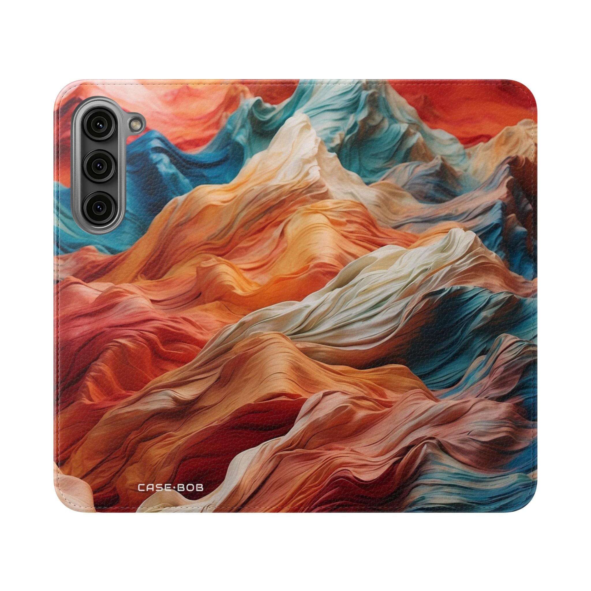 Fabric Peaks Sunset - Samsung S23+ Case - Wallet
