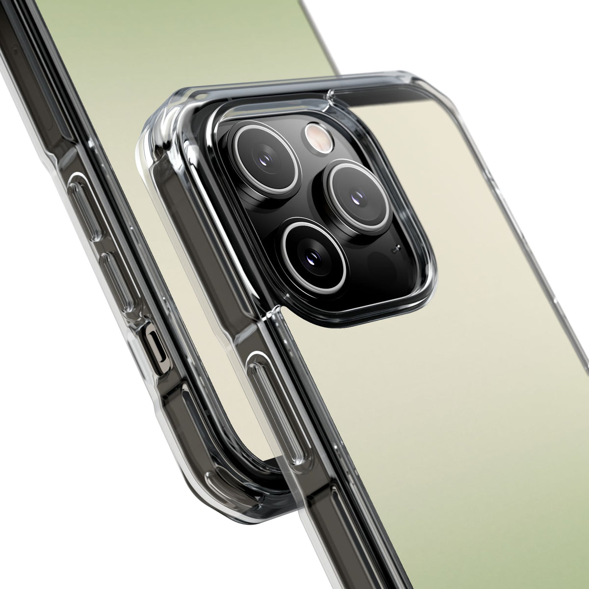 Muted Sage Ombre · Clear Impact Magnetic Phone Case for iPhone · Green