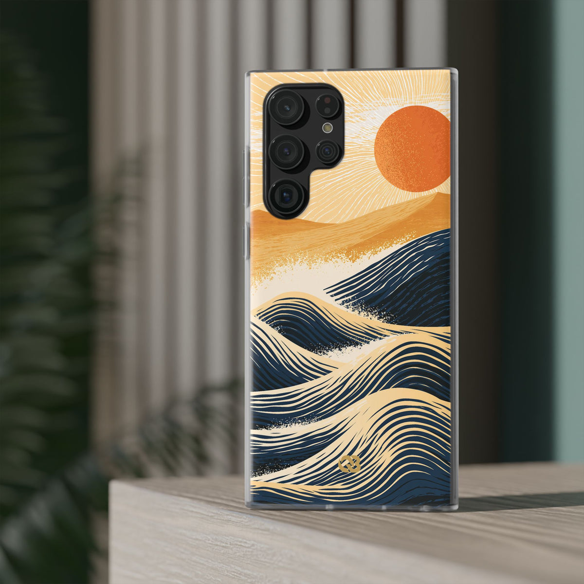 Blue Lite Phone Case for Samsung - Kyoto Cresting Tide