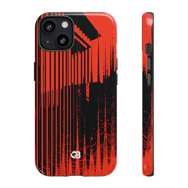 Orbital Redshift · Tough Phone Case for iPhone · Red