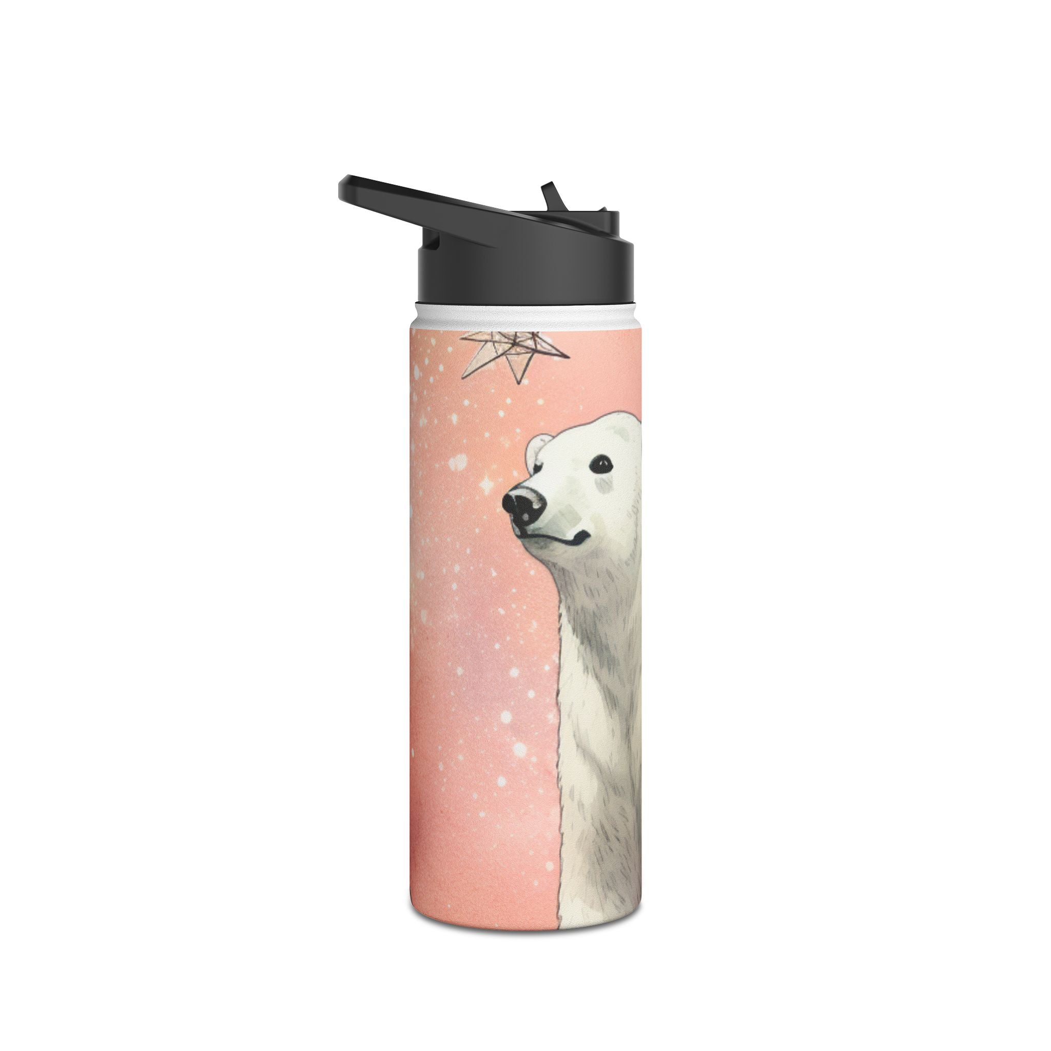 Polar Bear Nebula - Stainless Steel Water Bottle