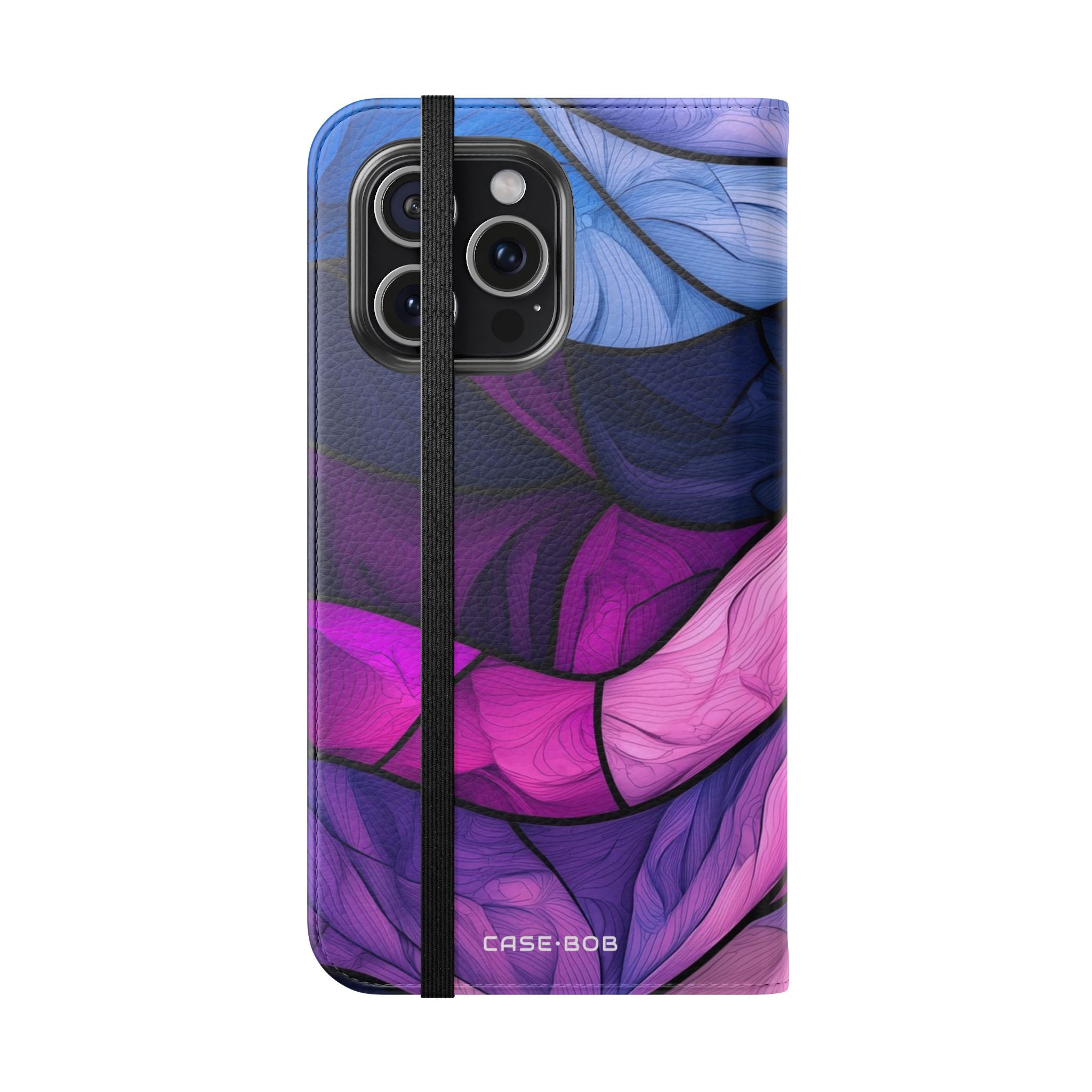 Purple Wavewood - iPhone 15 Pro Max Case - Wallet