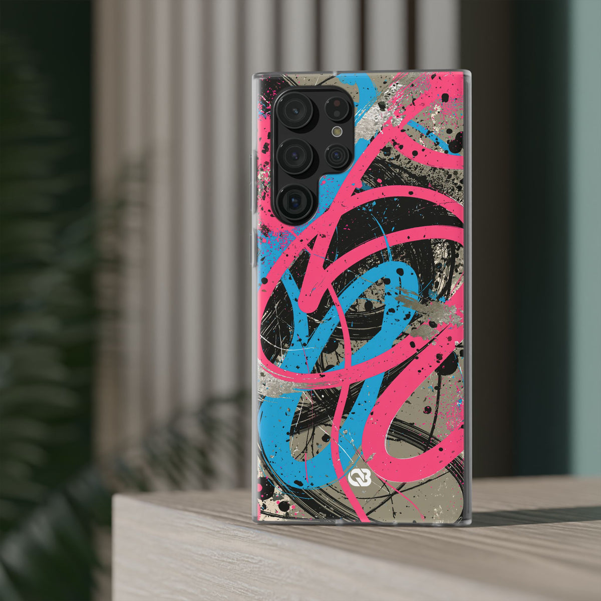 Cyber Splatter Flow · Lite Phone Case for Samsung · Pink