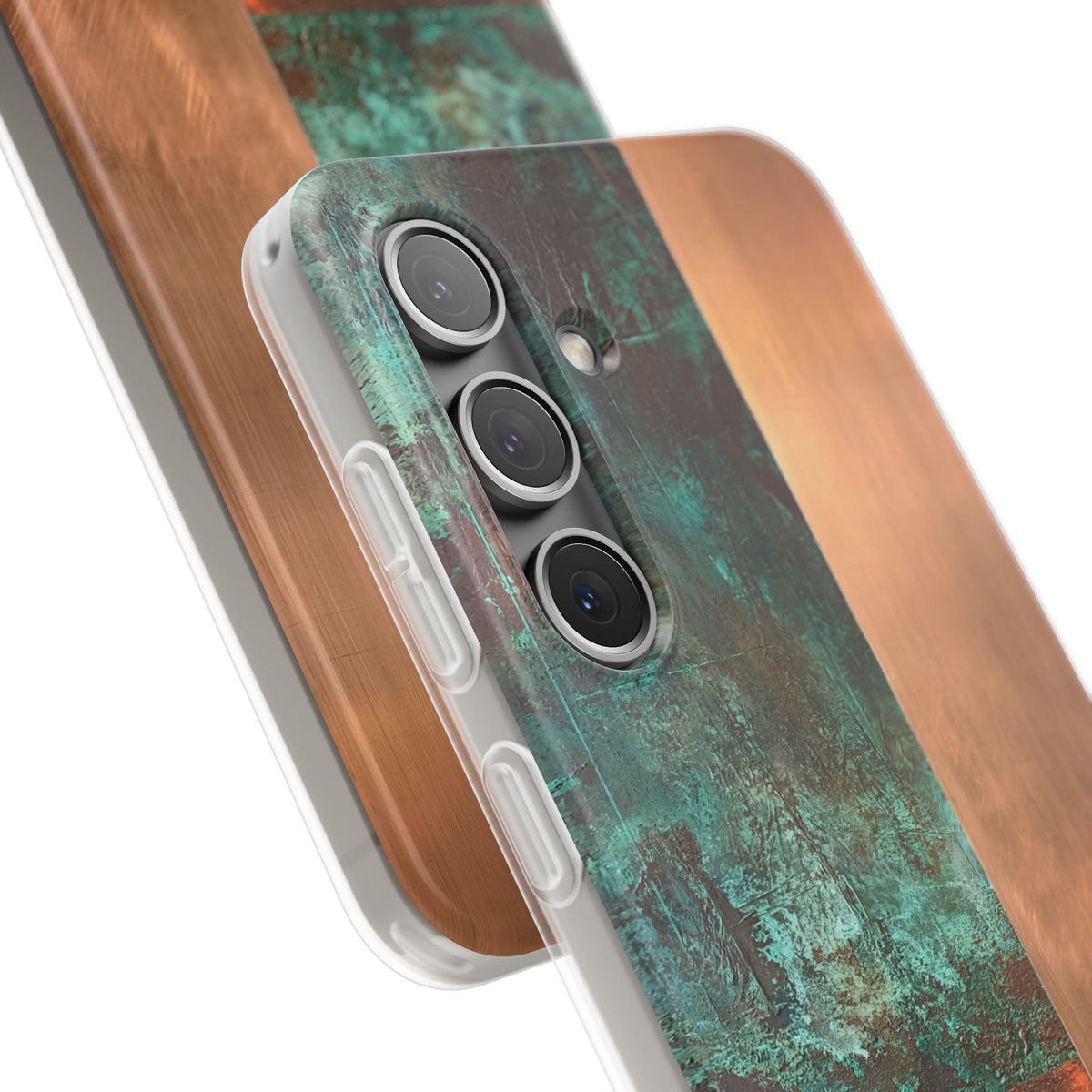 Teal Lite Phone Case for Samsung - Verdigris Copper Slab