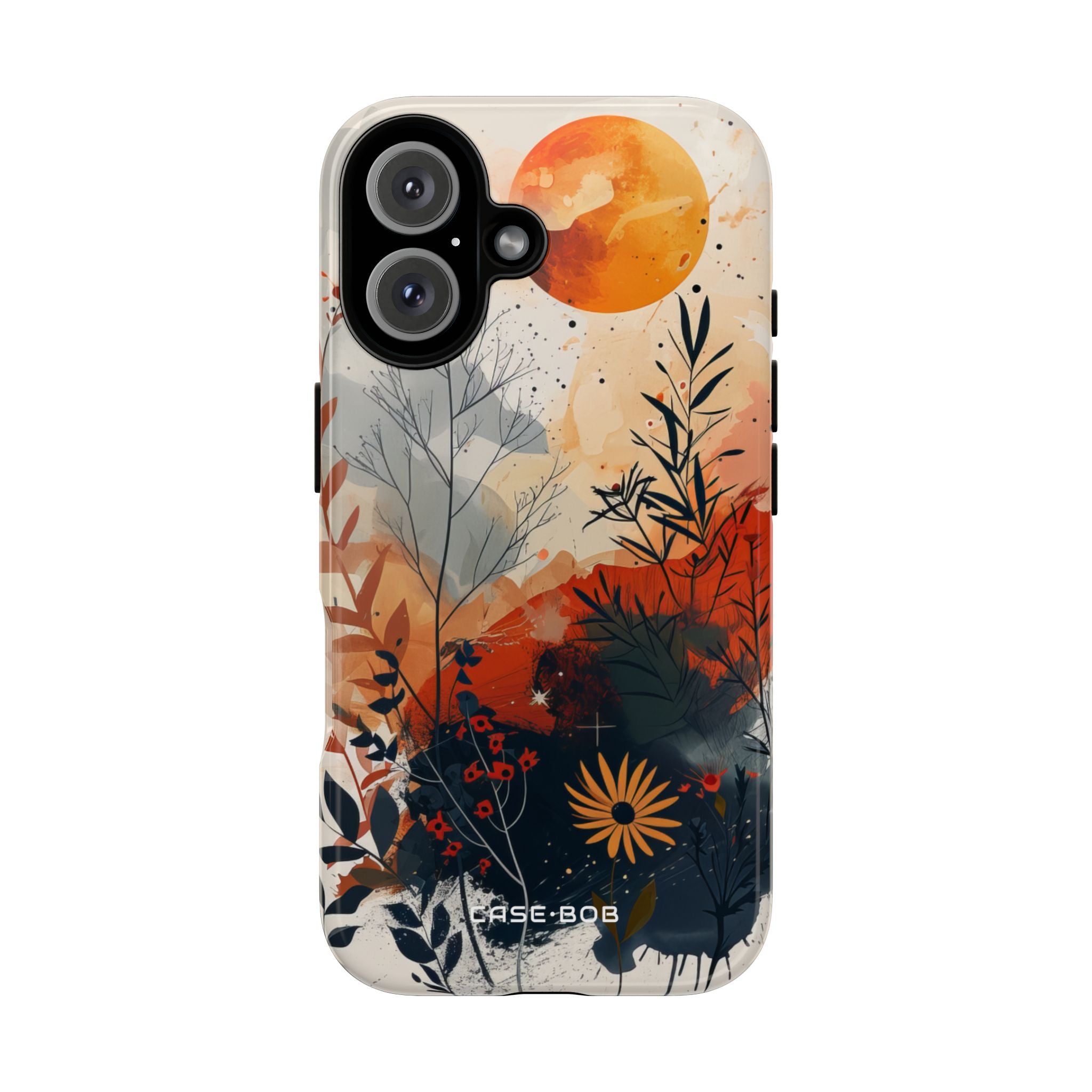 Orange Solstice iPhone 16 Case - Tough